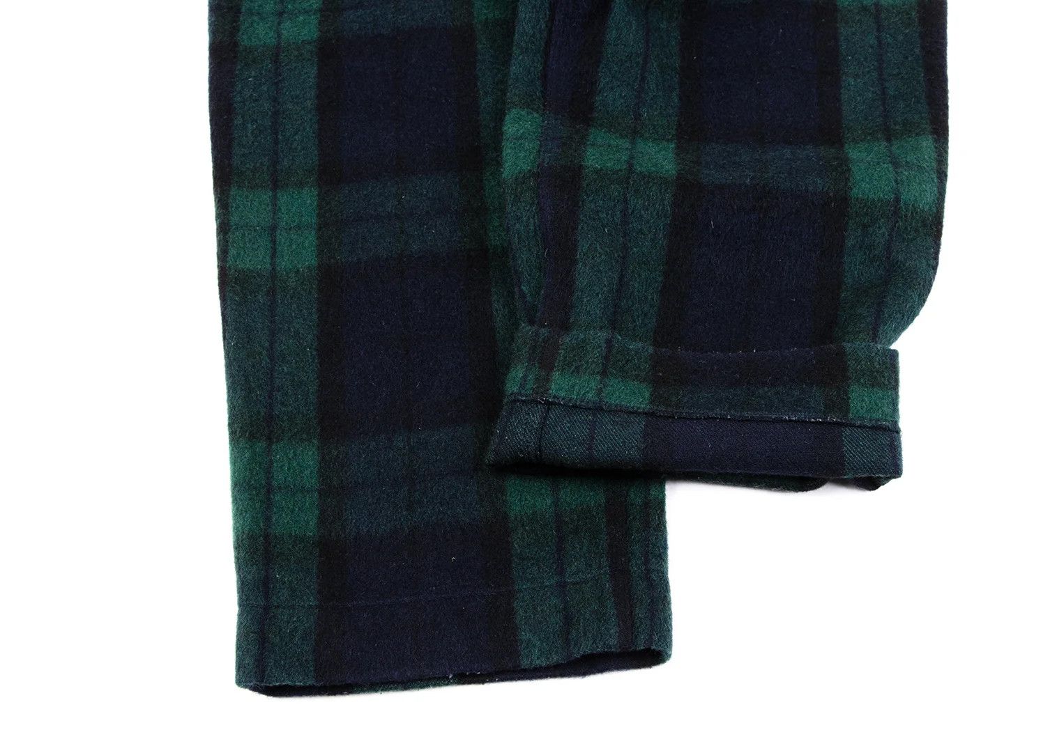 Ganryu Wool-Poly Check Bush Pants in Green Navy Size S Size US 36 / EU 52 - 8 Thumbnail