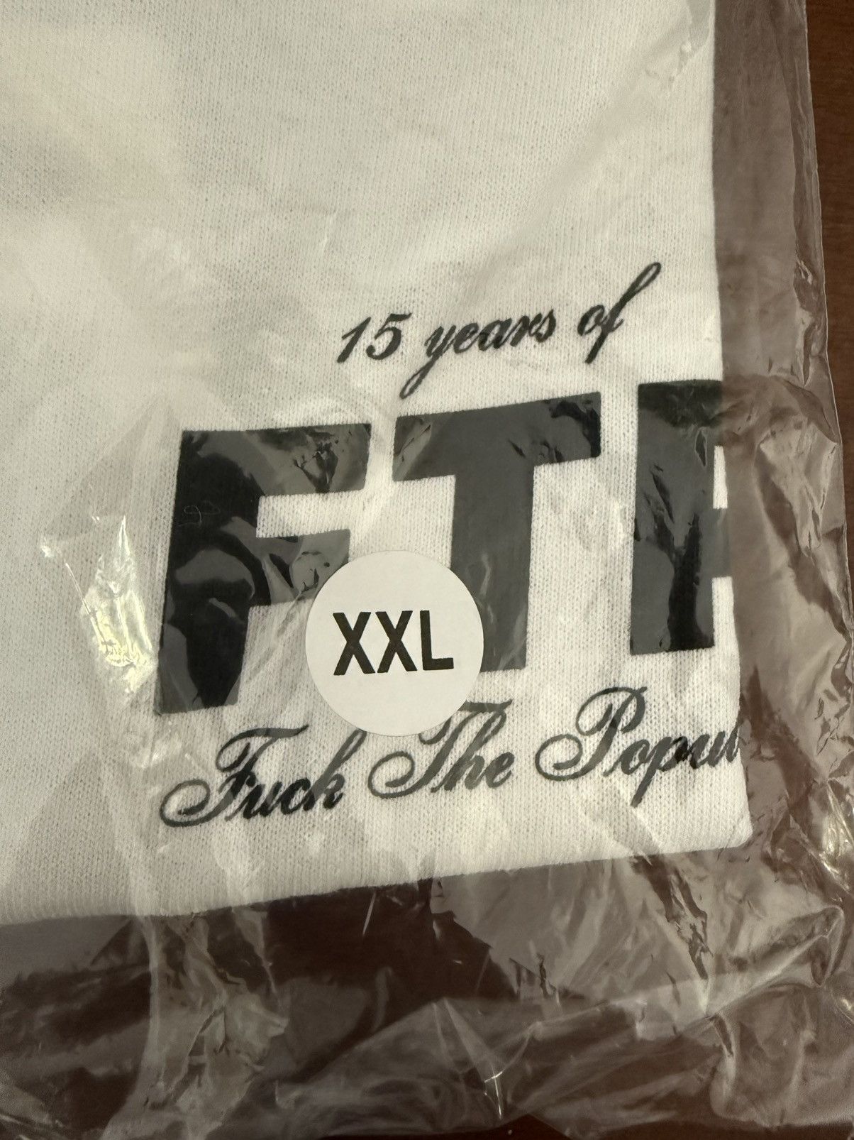 FTP 15 YEAR ANNIVERSARY TEE(WHITE) Size: XXL - www.joarbit.com