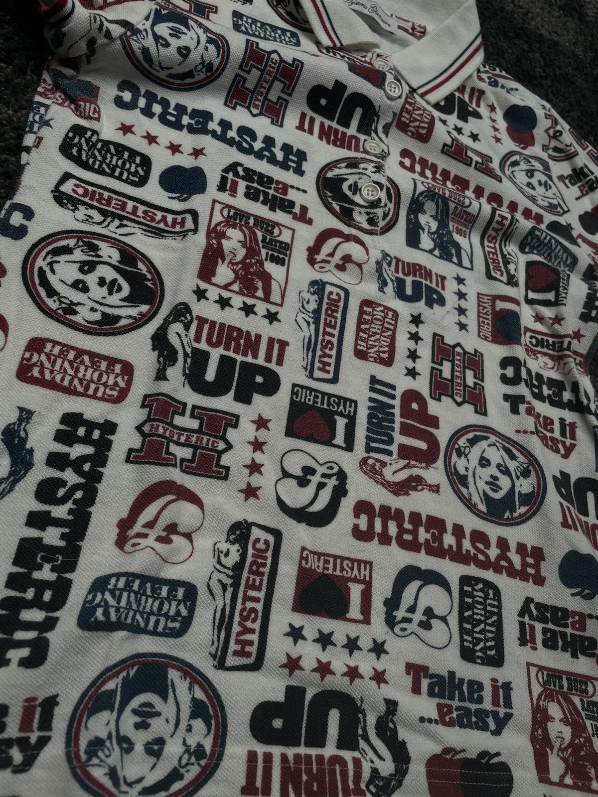Hysteric Glamour × Japanese Brand × Vintage Hysteric Glamour Japan Poloshirt Y2K Vintage Archive Opium Size US S / EU 44-46 / 1 - 3 Thumbnail