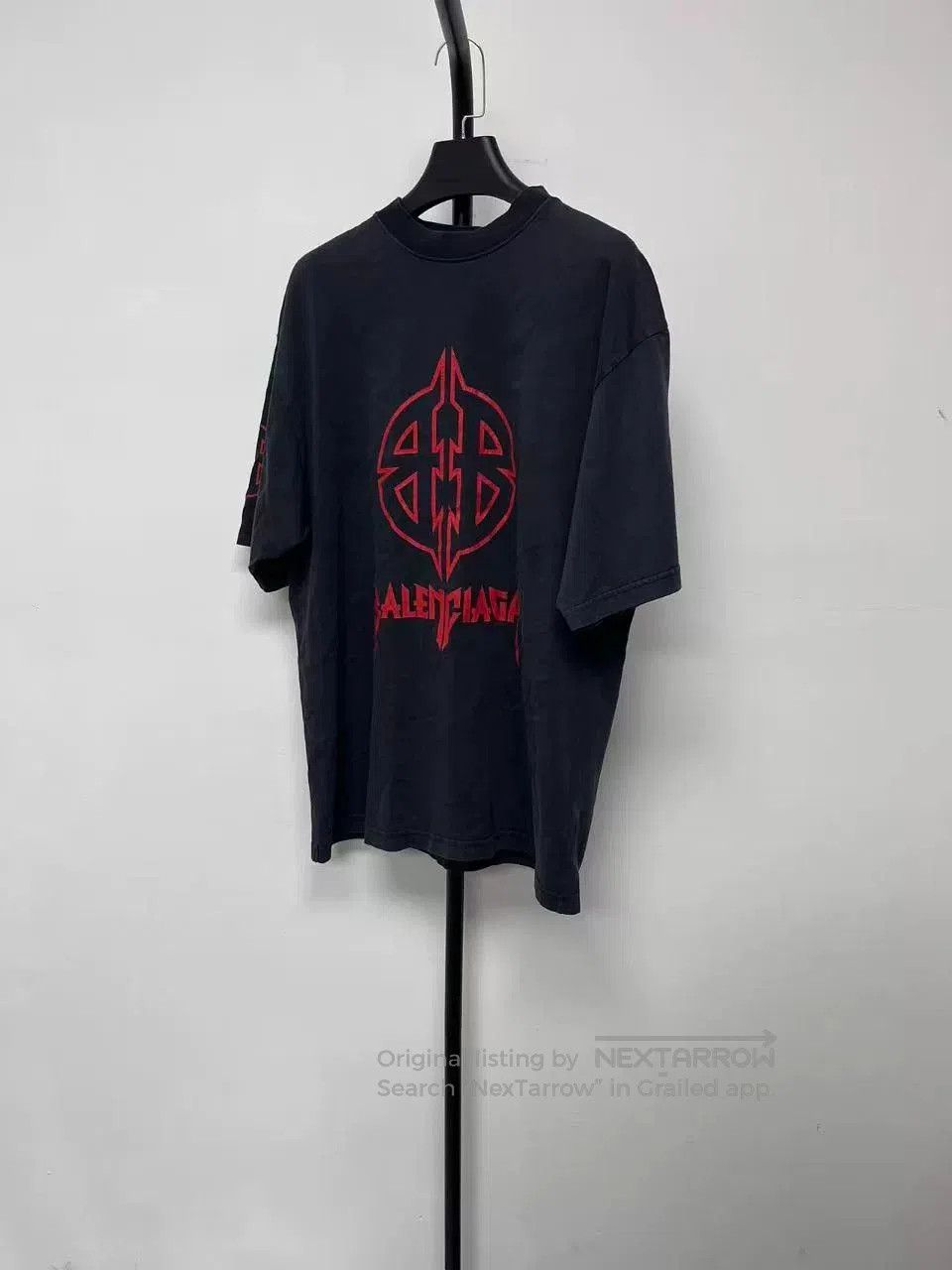 Balenciaga Balenciaga Men's Logo Print Short Sleeve T-Shirt. Size US XXS / EU 40 - 1 Thumbnail