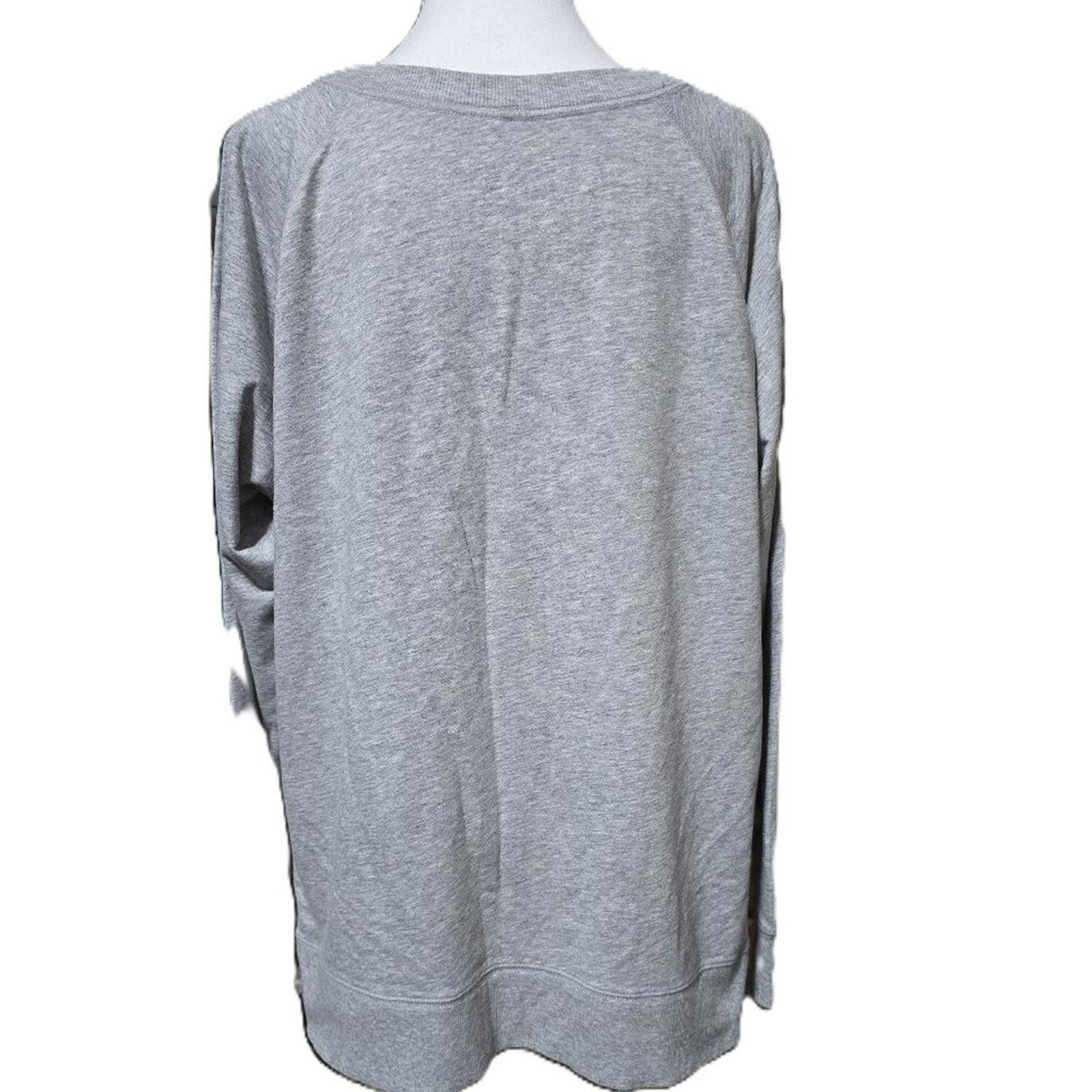 Other Xersion Relaxed Fit Sweatshirt Gray With Black Ties On Sides Size XXL / US 16-18 / IT 52-54 - 3 Thumbnail