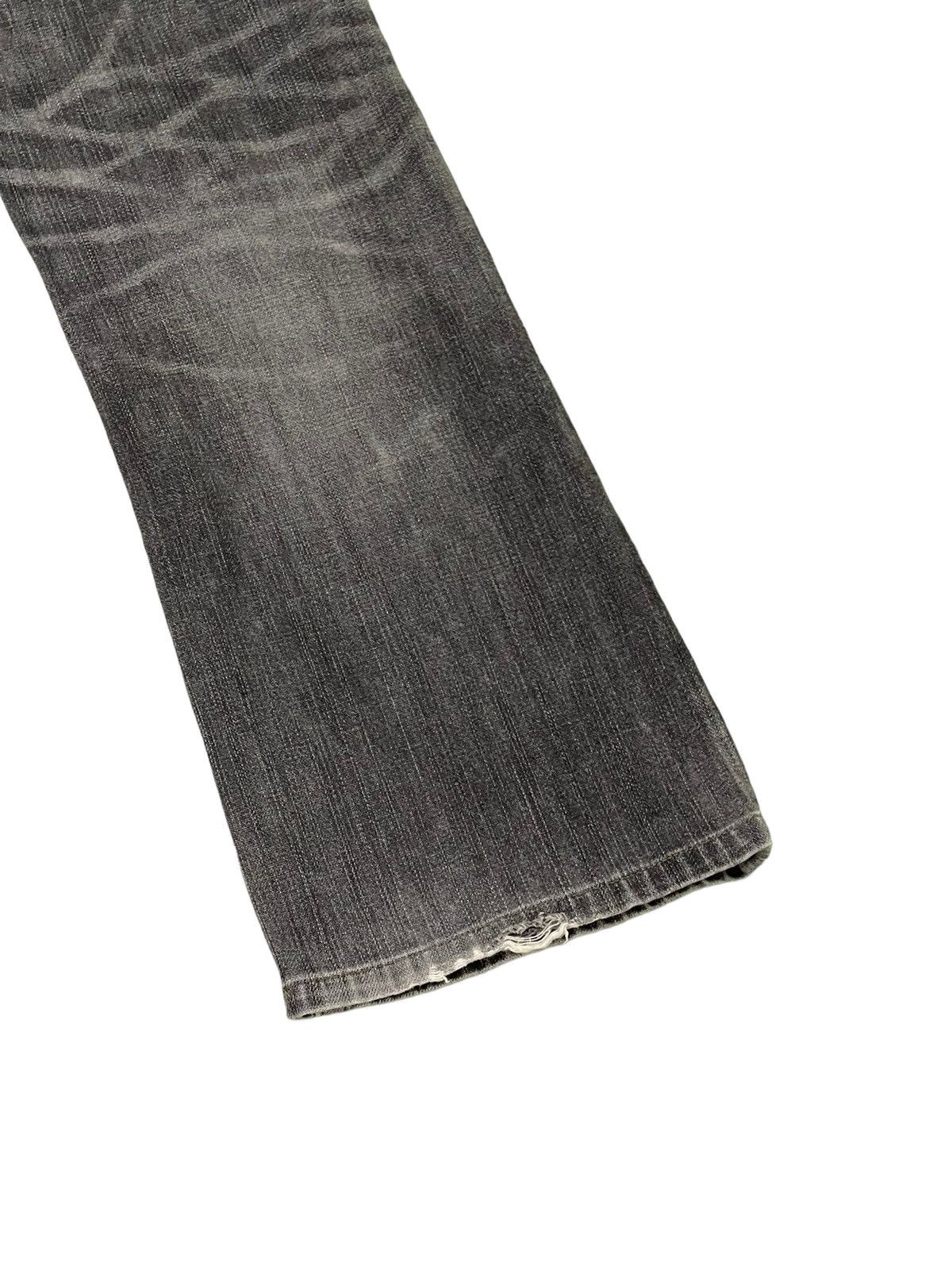 Japanese Brand Flare Jeans Wrangler Over Distress Denim Boot Cut 6🟦4 Size US 31 - 14 Thumbnail