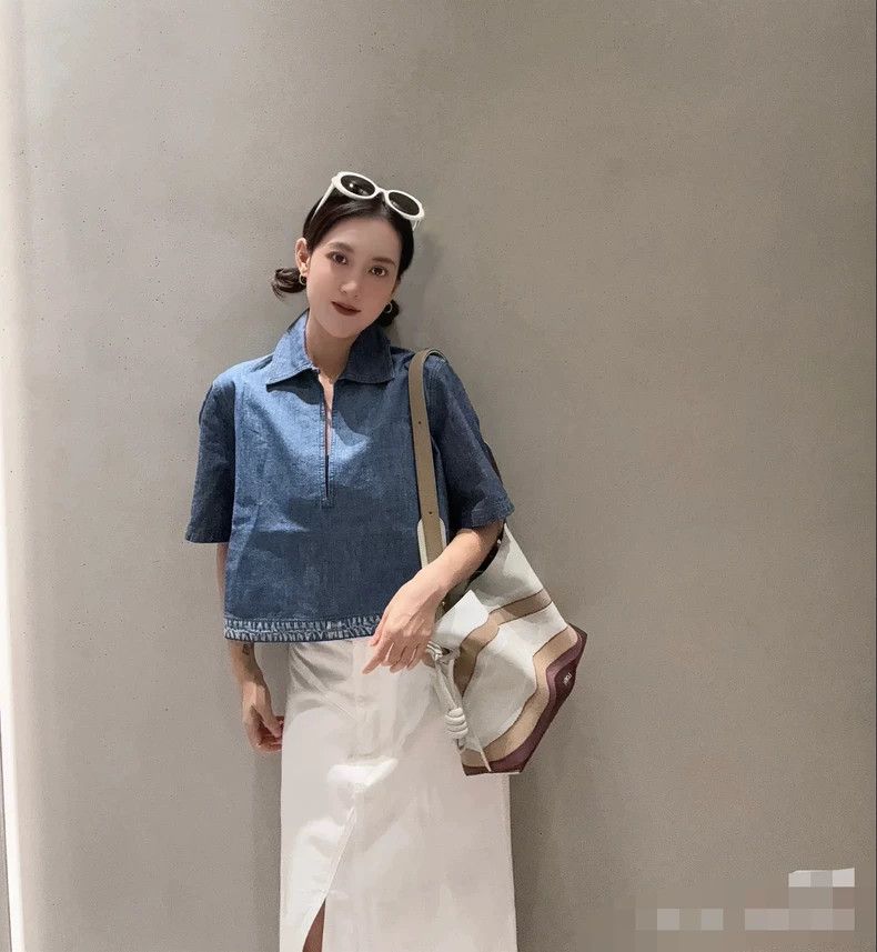 Loewe loewe Embossed denim top 2503-Nextarrow Size US M / EU 48-50 / 2 - 7 Thumbnail