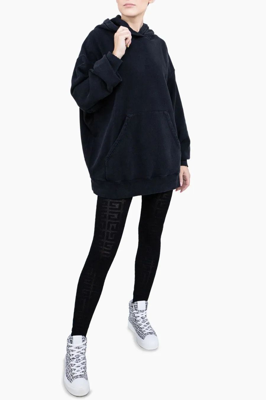 Givenchy o1n1vont0326 4G Jacquard Flared Trousers in Black Size 24" / US 00 / IT 34 - 5 Thumbnail