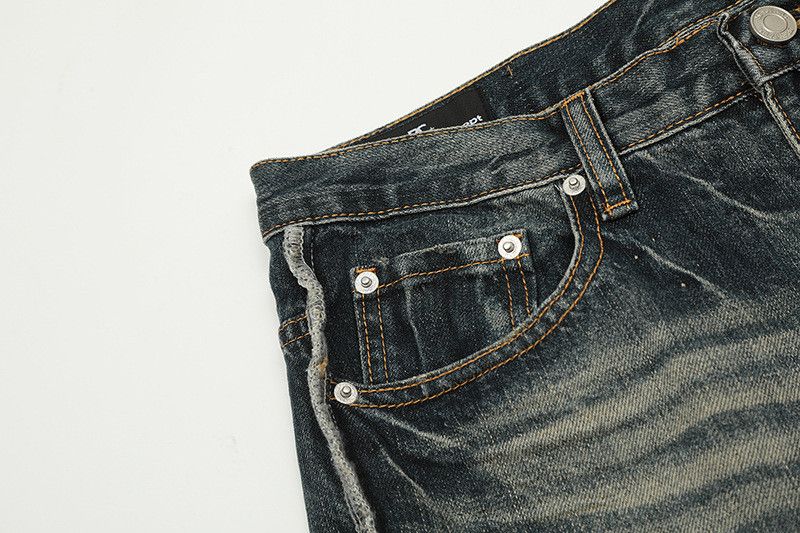 Vintage American retro washed distressed flared jeans Size US 32 / EU 48 - 3 Thumbnail