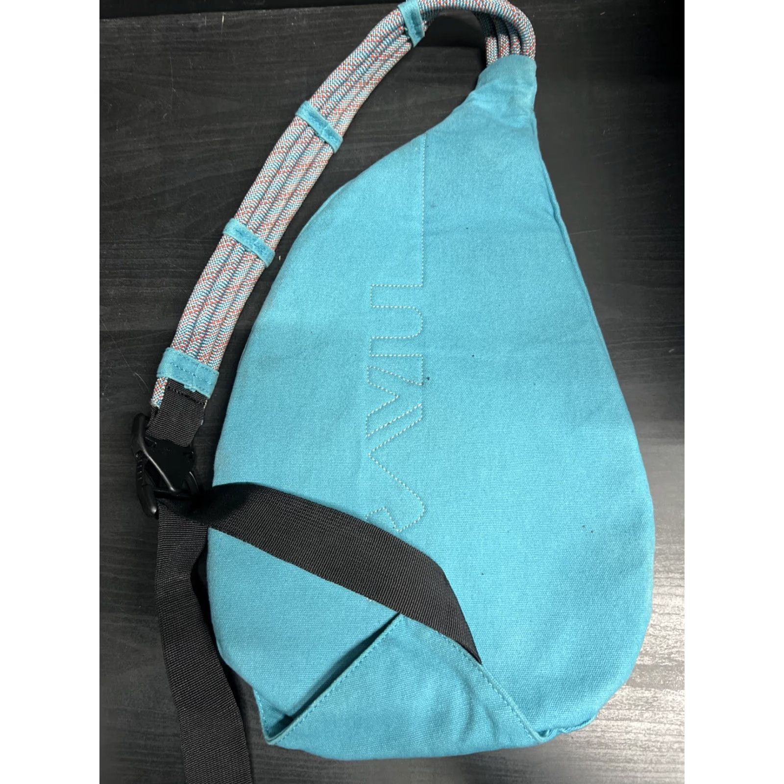 KAVU KAVU Rope Sling Bag Blue Hiking Sling Bag Women Large Blue Outdoor Travel Vintage No Size ONE SIZE - 2 Thumbnail