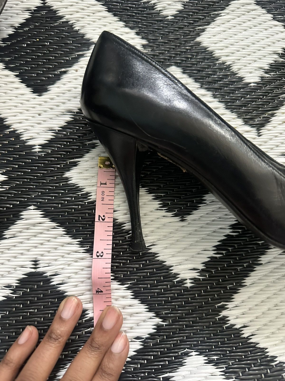 Stuart Weitzman Vintage 1990s Black Stuart Weitzman Leather Heels Size 8.5 Size US 8.5 / IT 38.5 - 6 Thumbnail