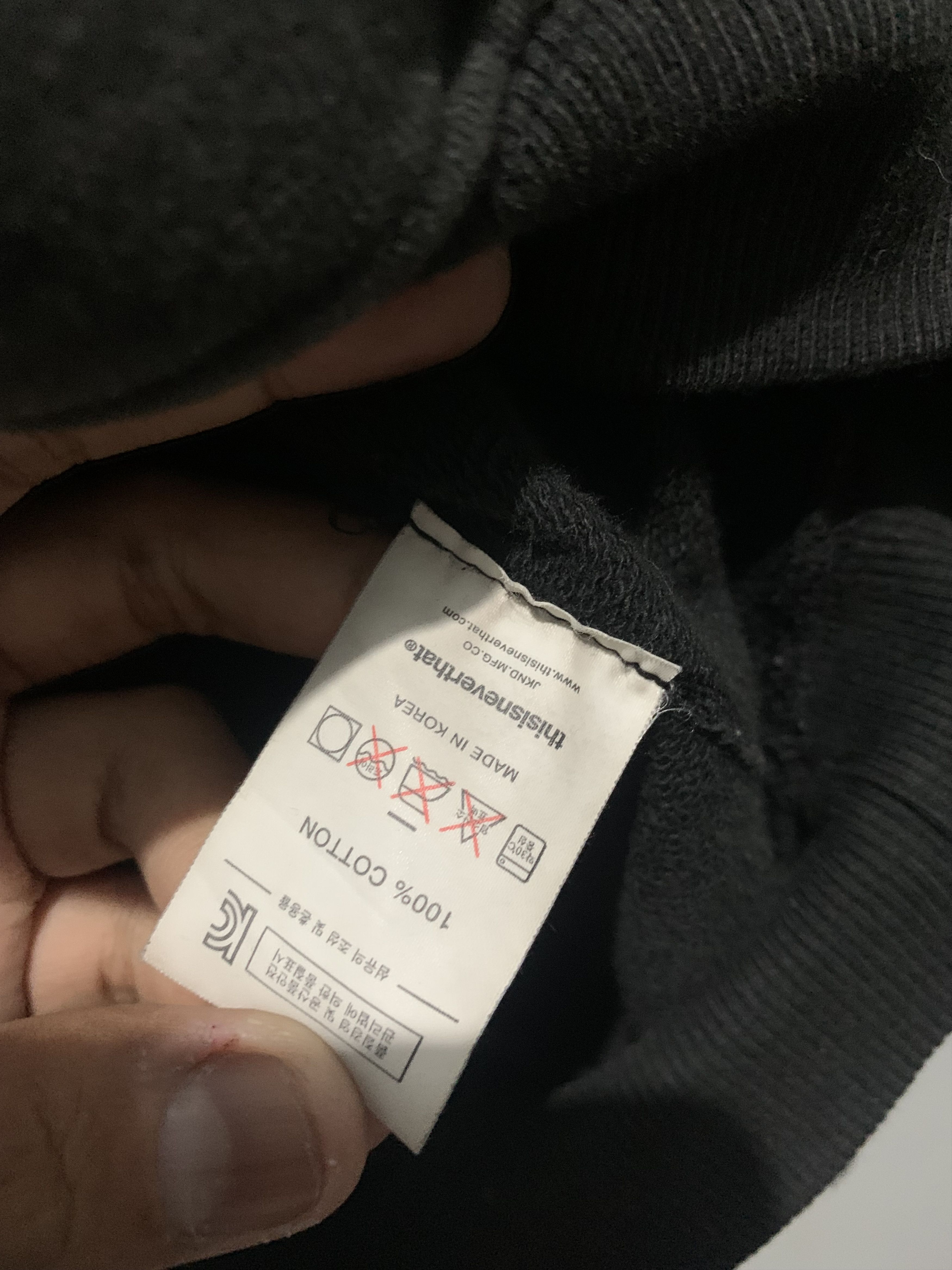 thisisneverthat VINTAGE THISISNEVERTHAT HOODIE TONAL BLACK Size US L / EU 52-54 / 3 - 3 Thumbnail