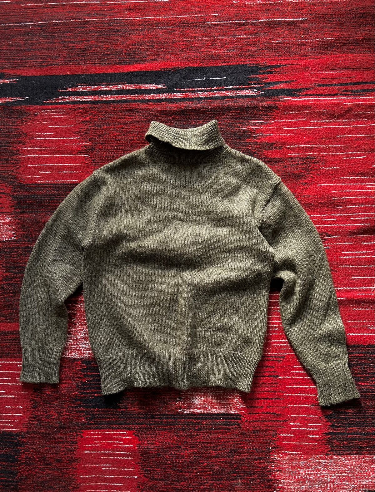 Comme des Garcons × Comme des Garcons Homme Fold-Over Neck Sweater Size US M / EU 48-50 / 2 - 1 Thumbnail