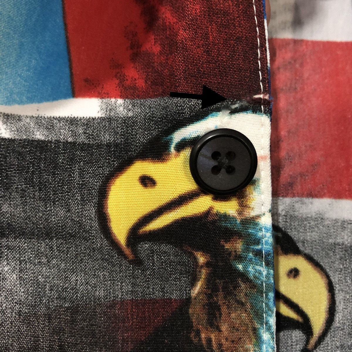 Japanese Brand Vintage Sapphire Lounge American Flag Eagle Motorcycle Biker Size US L / EU 52-54 / 3 - 12 Thumbnail