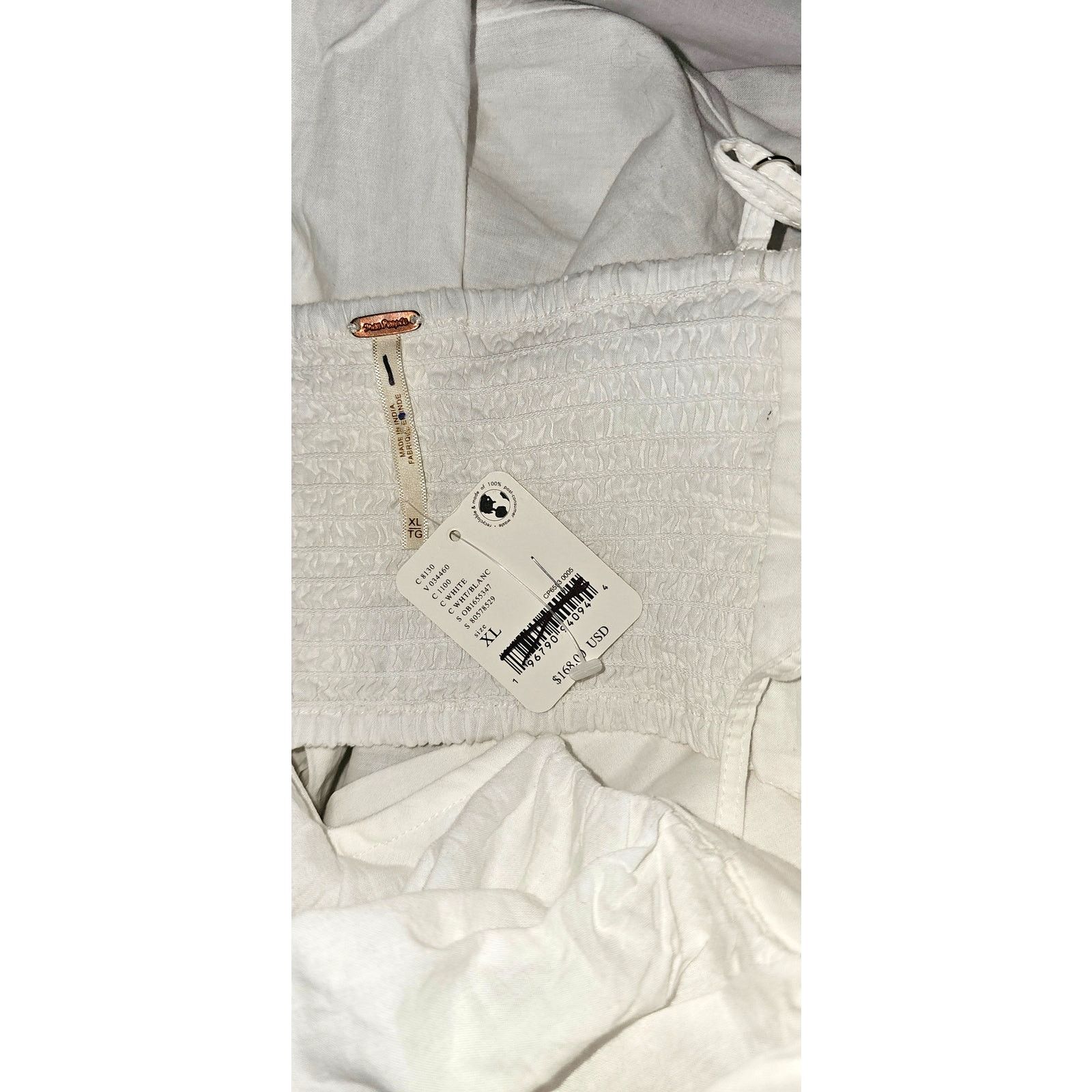 Free People New Free People Danelle Set $168 XL White Crop & Top Pants Size 40" / US 18 - 8 Thumbnail