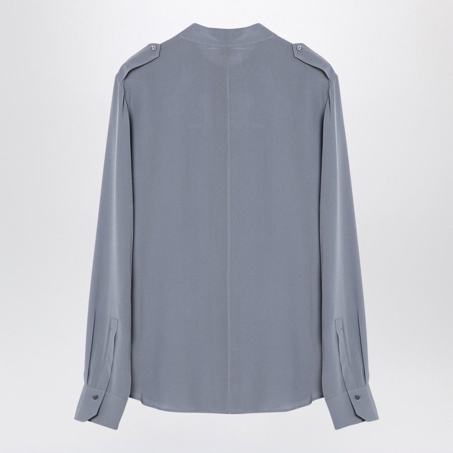 Chloe o1d2blof0824 Blouse in Blue Ash Size M / US 6-8 / IT 42-44 - 2 Thumbnail