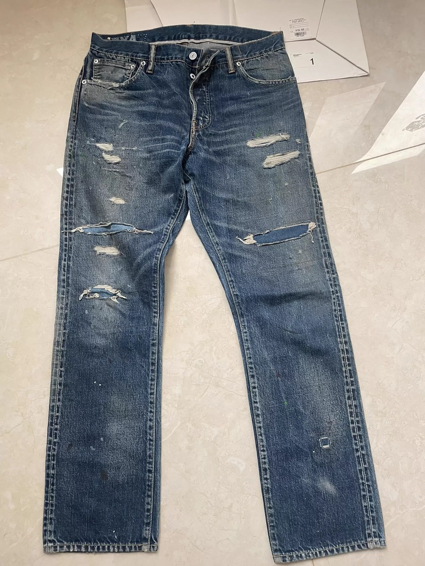 Visvim visvim dry4 Raggedy cow Size US 30 / EU 46 - 1 Thumbnail