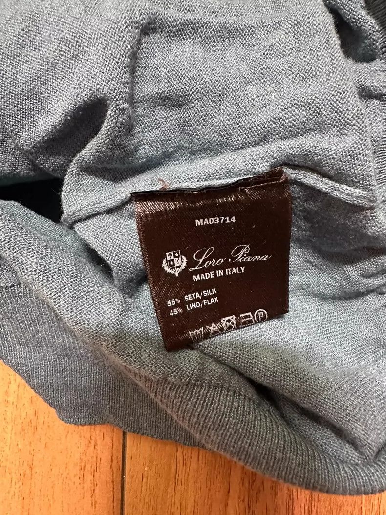 Loro Piana LORO PIANA Henley shirt linen blend Size US S / EU 44-46 / 1 - 4 Thumbnail