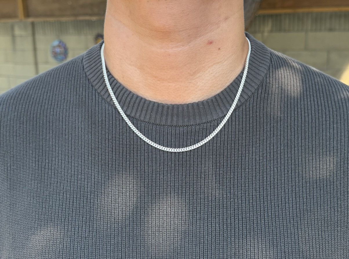Sterling Silver Silver cuban link chain 20” Size ONE SIZE - 2 Thumbnail
