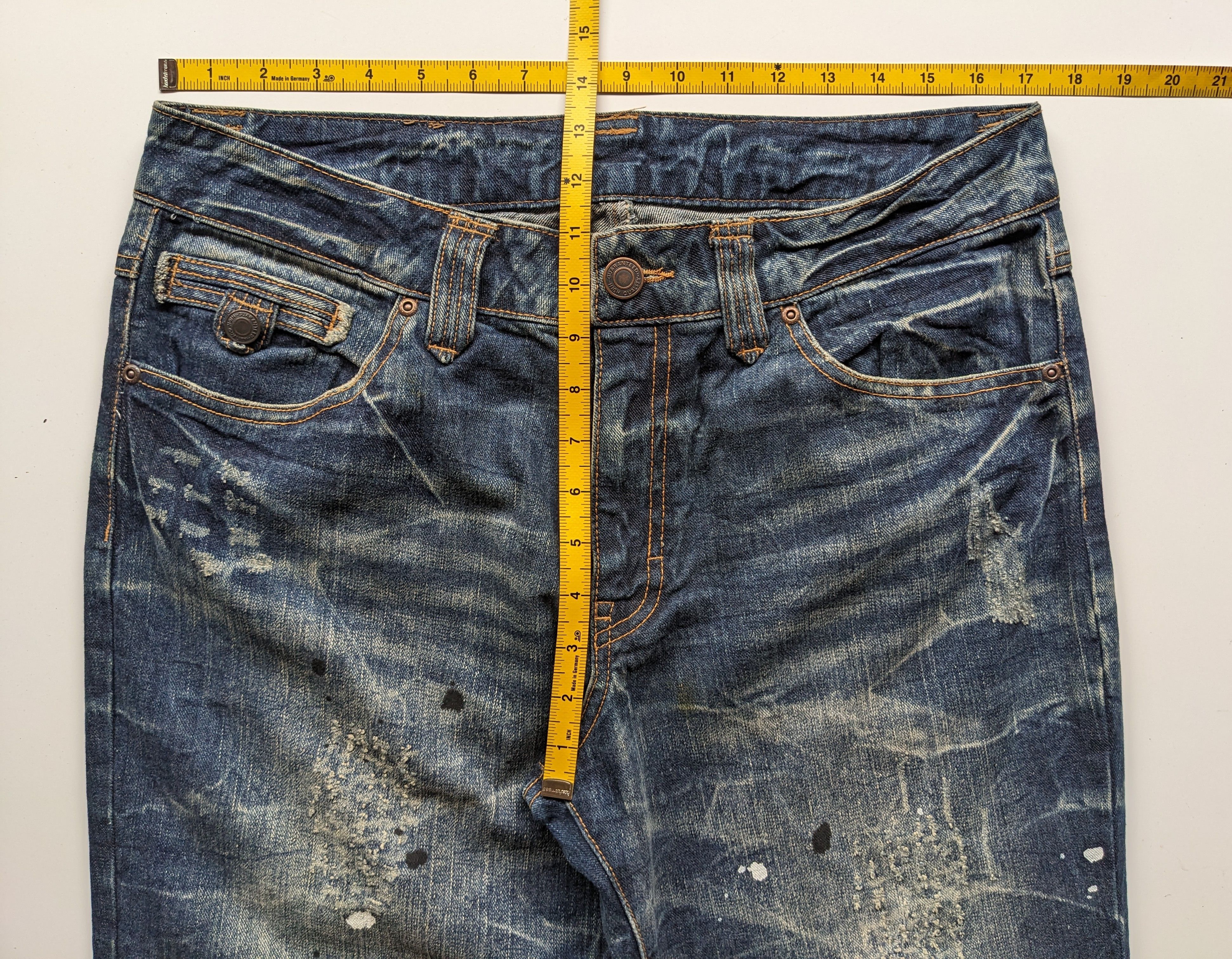 If Six Was Nine × Japanese Brand × Le Grande Bleu (L.G.B.) Japanese brand splash clawmark jeans Size US 34 / EU 50 - 7 Thumbnail