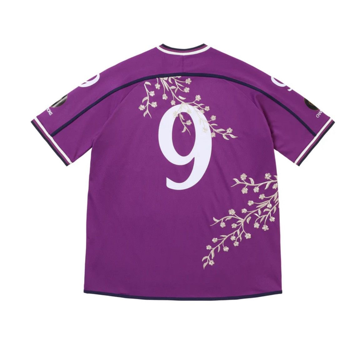 Supreme Supreme Floral Soccer Jersey Purple FW25 Size US L / EU 52-54 / 3 - 2 Thumbnail