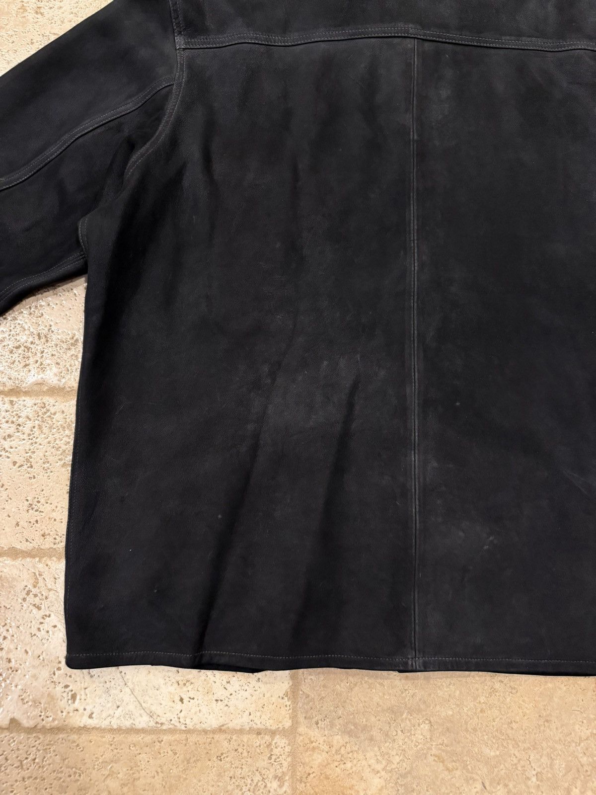 RRL Ralph Lauren RRL Ralph Lauren Roughout Sheep Suede Leather Workshirt Jack Size US XXL / EU 58 / 5 - 15 Thumbnail