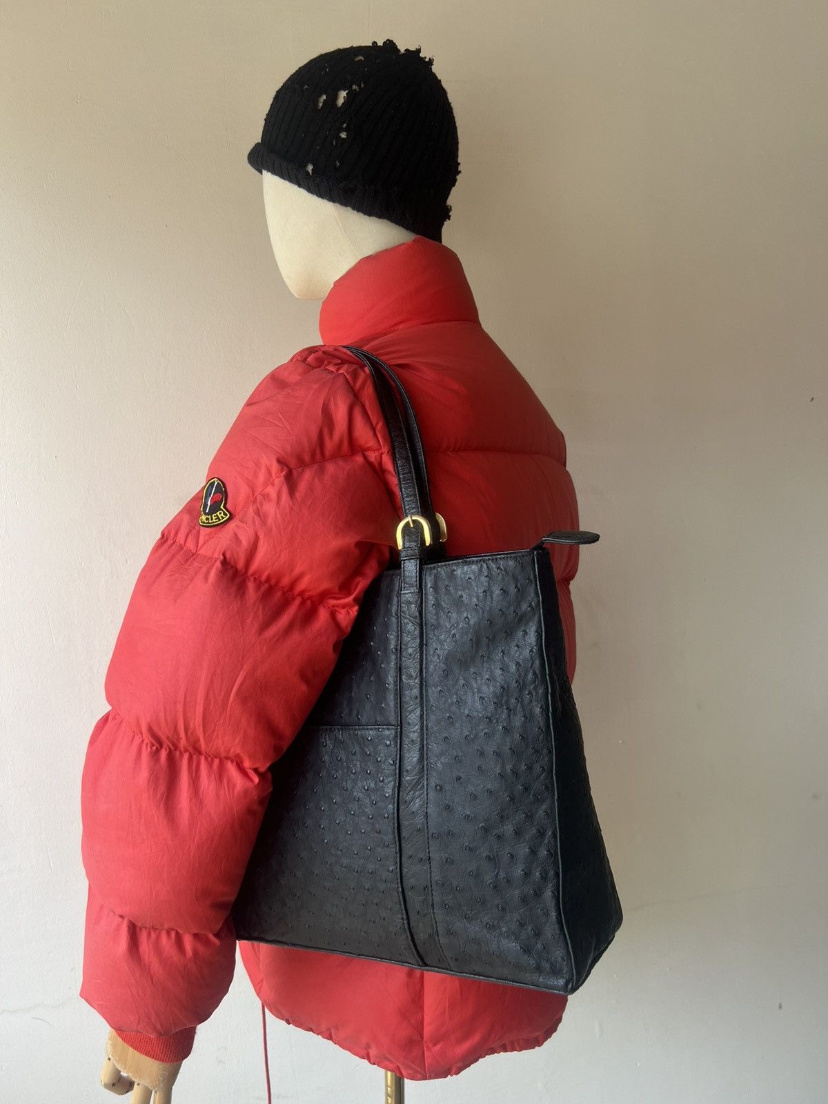 Leather Archive JRA Japan Ostrich Leather Tote Bag Size ONE SIZE - 4 Thumbnail
