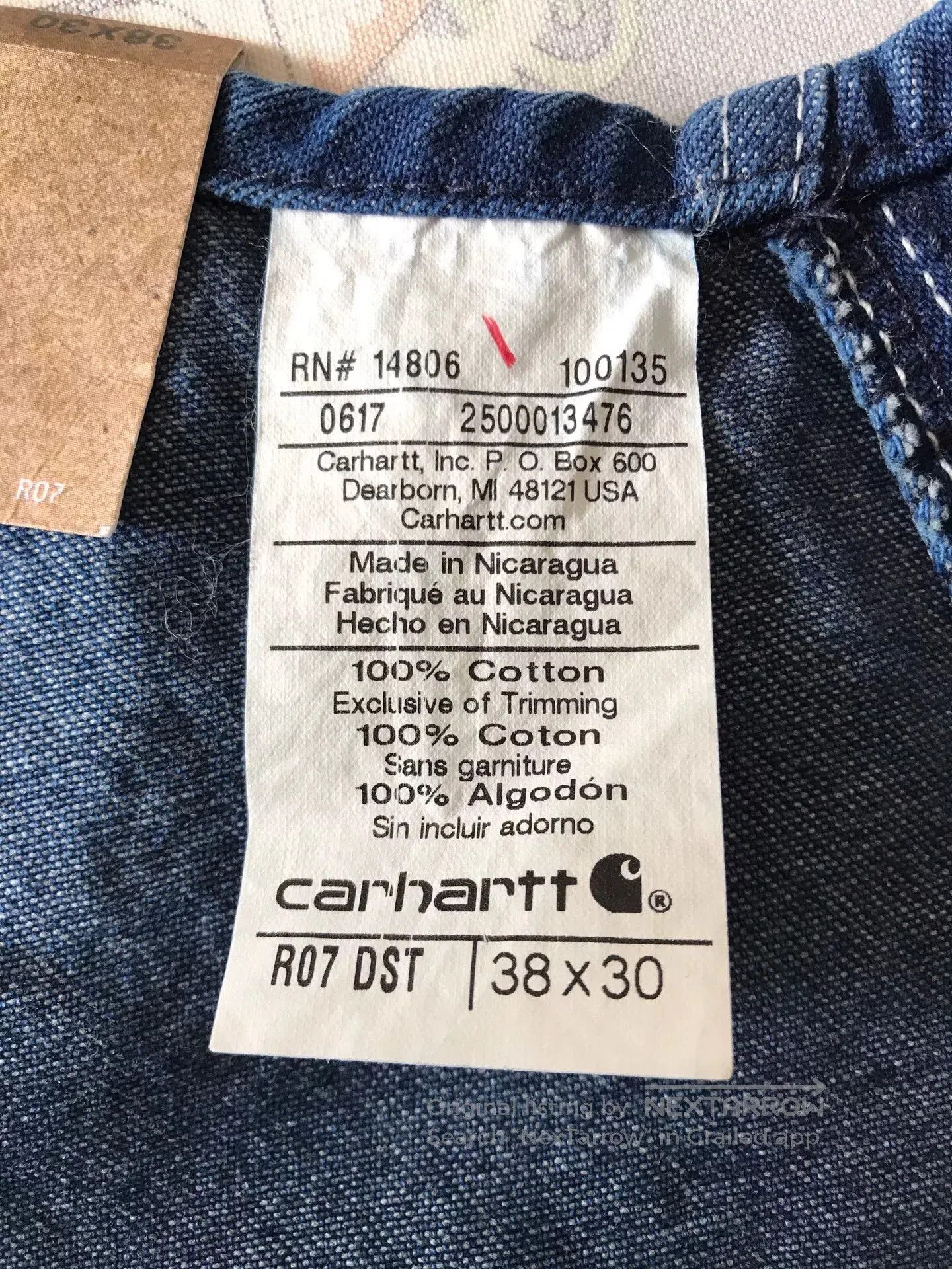 Carhartt Carhartt R07 Denim Overalls W38L30. Size US 38 / EU 54 - 9 Thumbnail