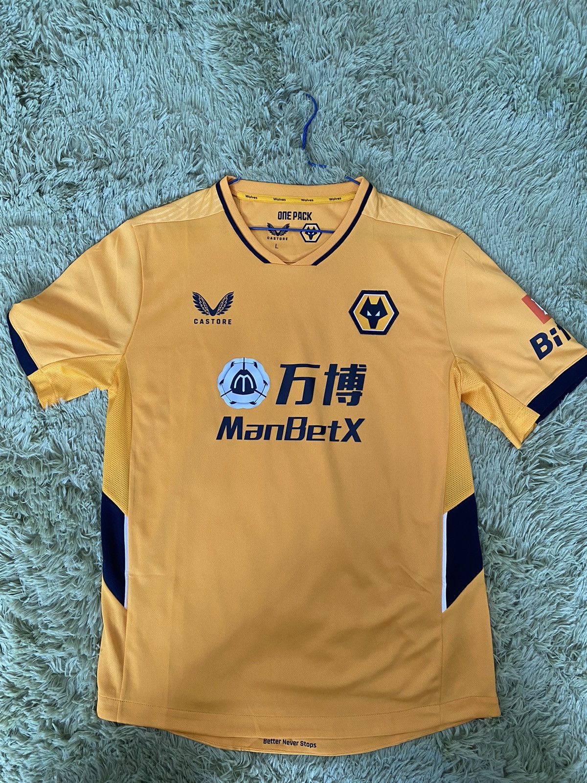 Castore Wolves Like New Jersey ☢️ Size US L / EU 52-54 / 3 - 1 Thumbnail