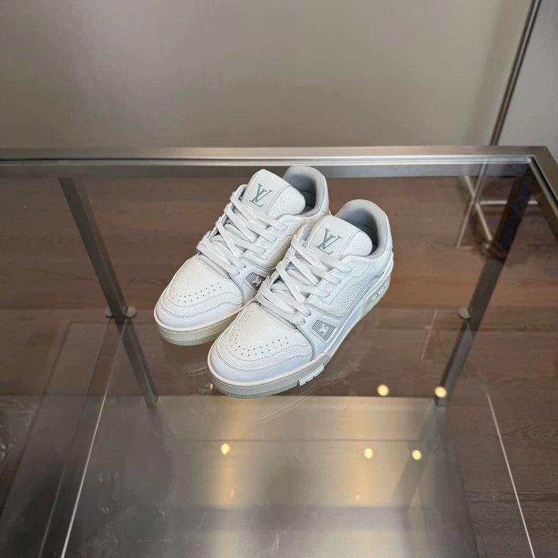 Louis Vuitton louis vuitton trainer sneakers in white cement-dmc Size US 5 / EU 37 - 1 Thumbnail