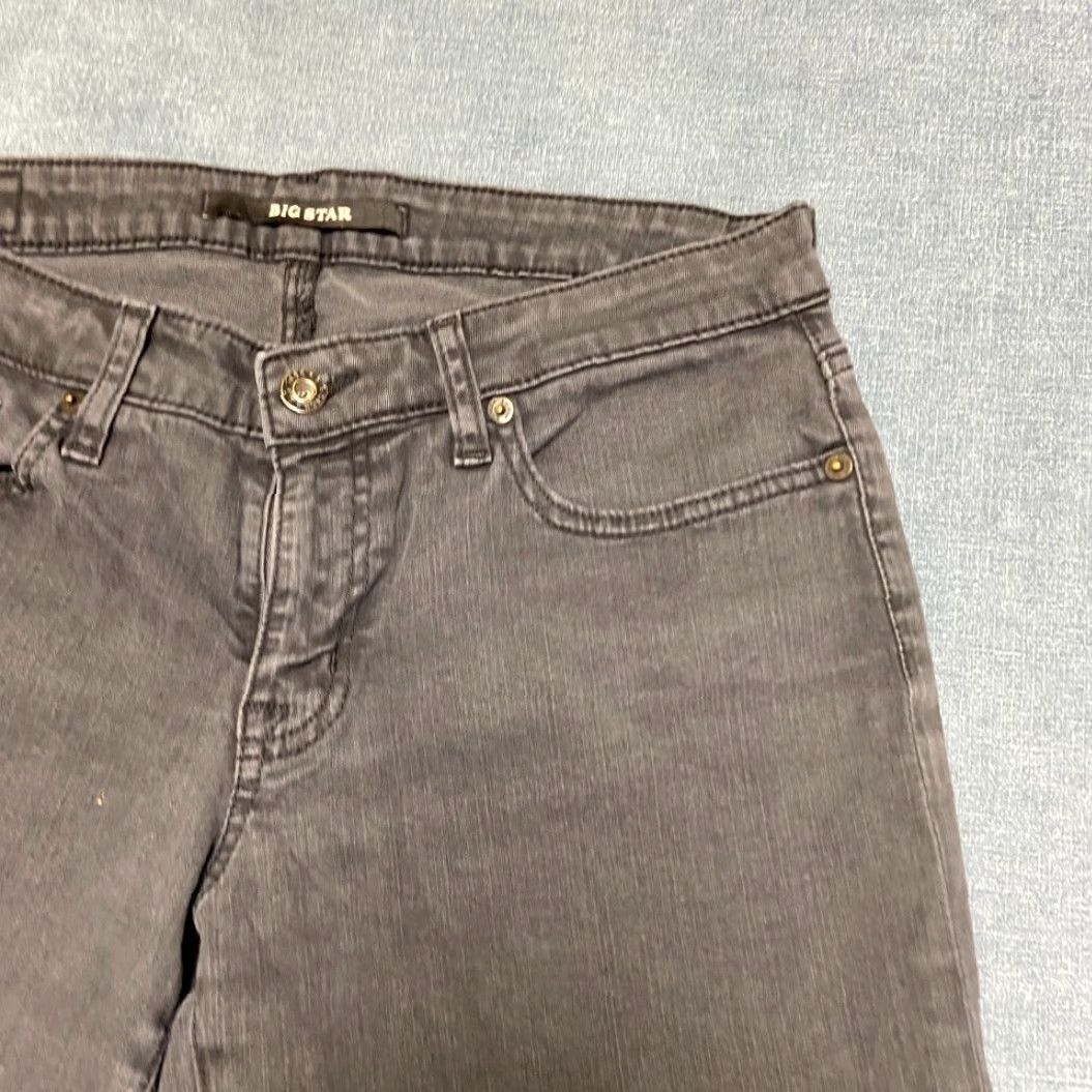 Vintage Big Star Shorts Womens 29 Black Cotton Stretch Dark Wash Streetwear Outdoor Bermuda Casual Travel 5-Pocket Womens Size 29" - 4 Thumbnail
