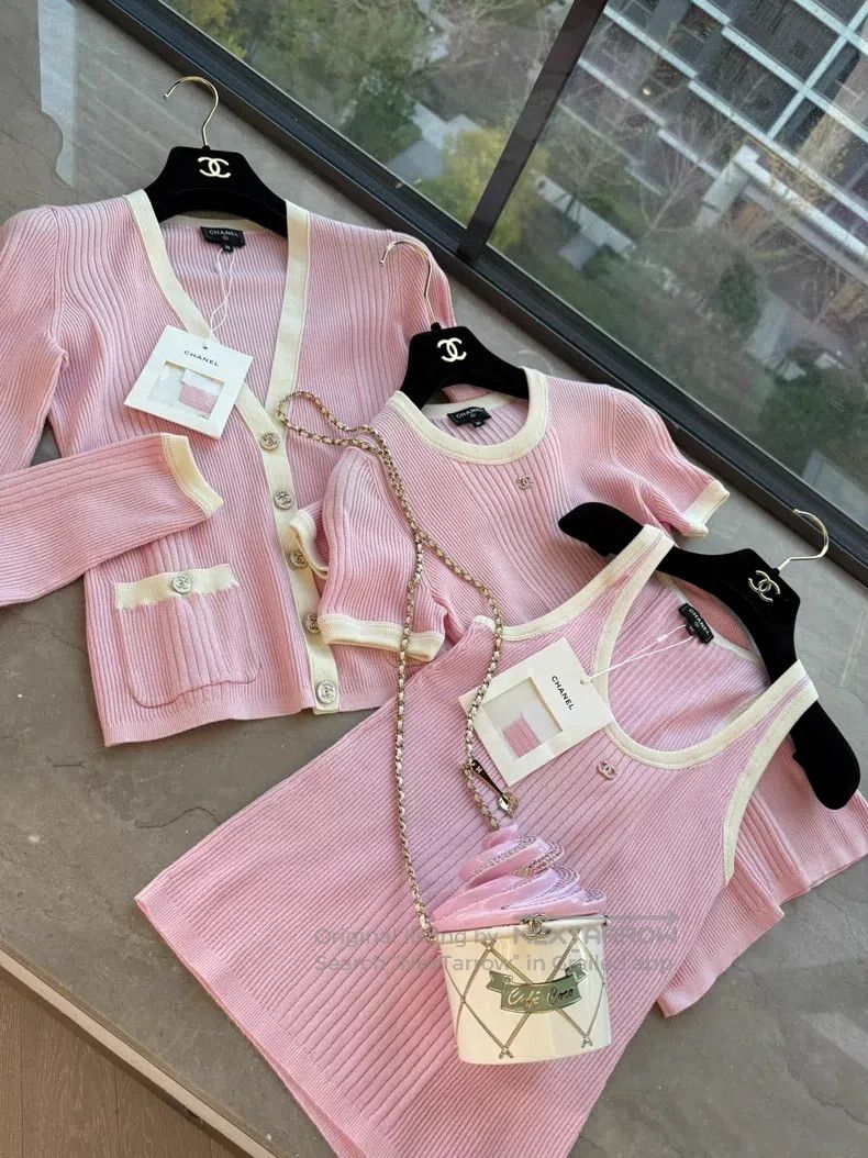 Chanel Chanel 25m beach series pink cardigan coat Size XS / US 0-2 / IT 36-38 - 8 Thumbnail