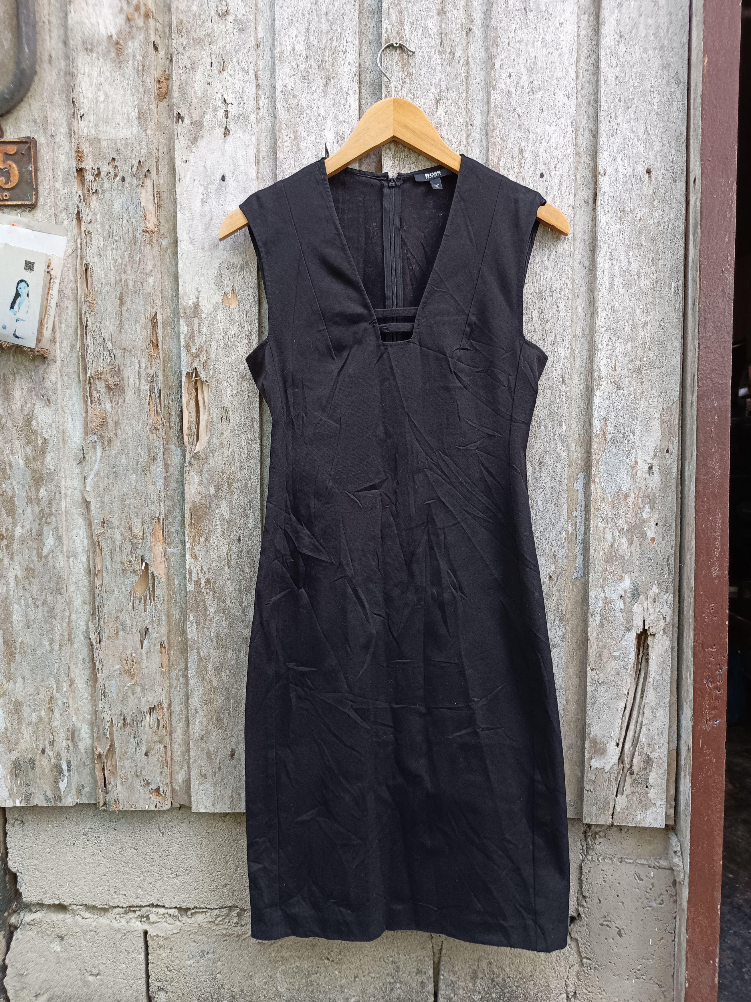 Hugo Boss Hugo Boss black dress women's Size L / US 10 / IT 46 - 1 Thumbnail