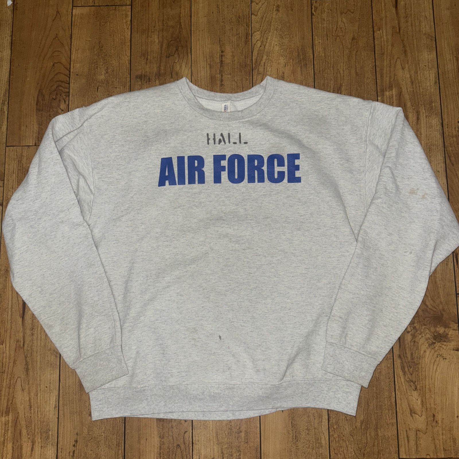 Vintage Vintage Air Force Boot Camp Crewneck Sweater Gray L 22x25 Size US L / EU 52-54 / 3 - 1 Thumbnail