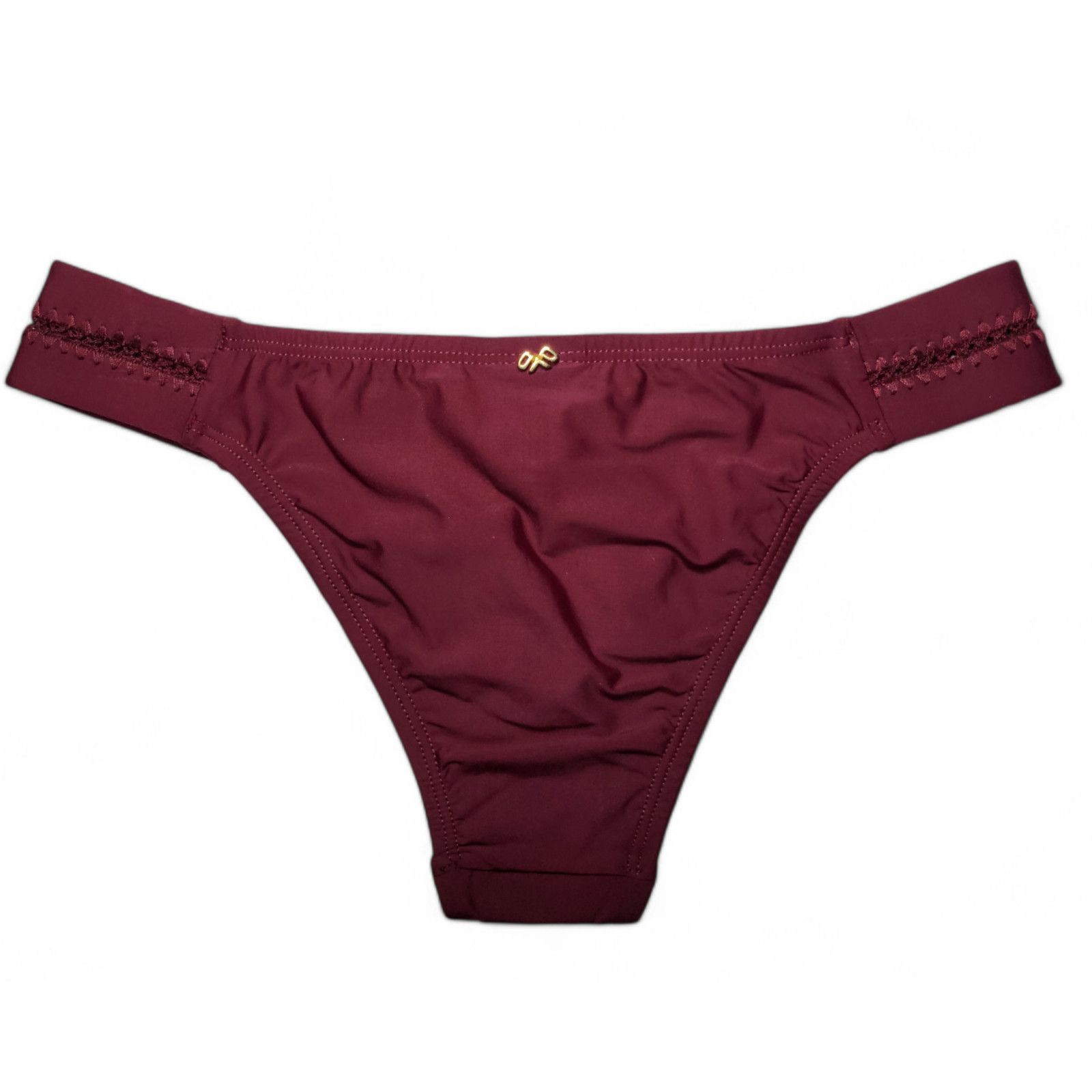 Other NWT PQ SWIM Stitched Tab Bikini Bottom Vino PILYQ Size S Size ONE SIZE - 4 Thumbnail