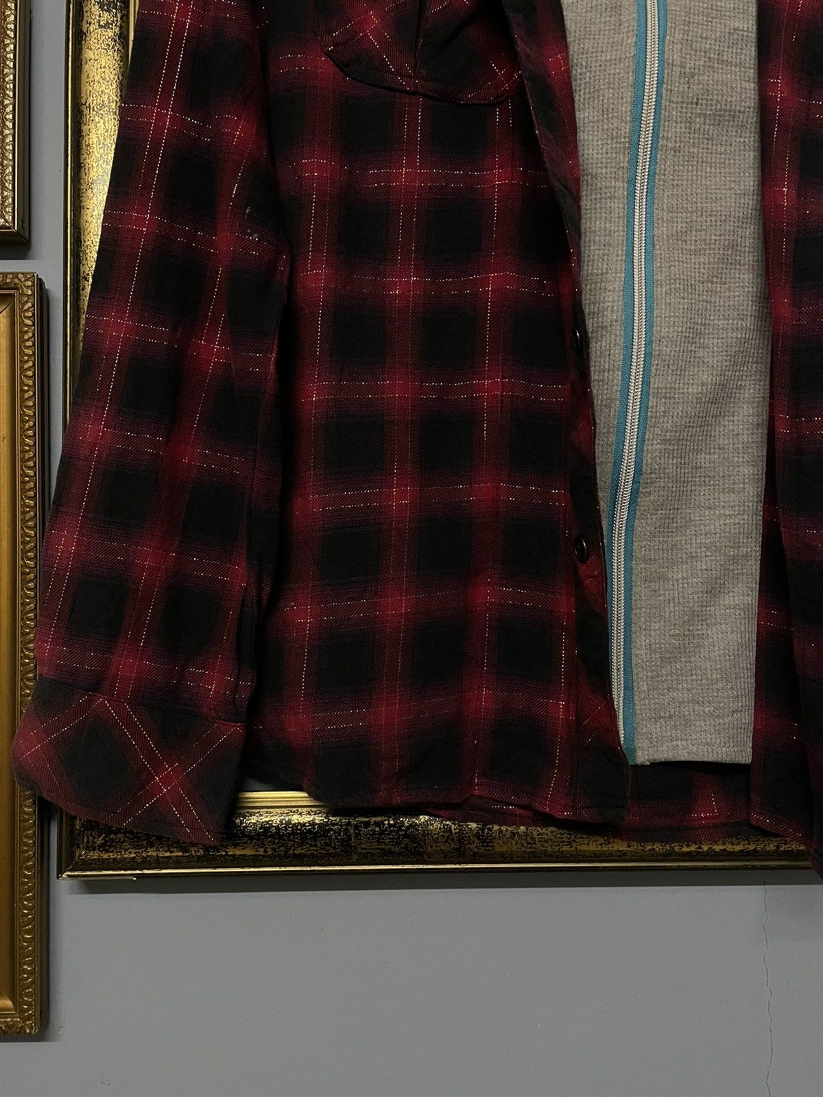 Japanese Brand Vintage 90s Japan 31040=Homme Punk Double Layered Hoodie Size US M / EU 48-50 / 2 - 4 Thumbnail