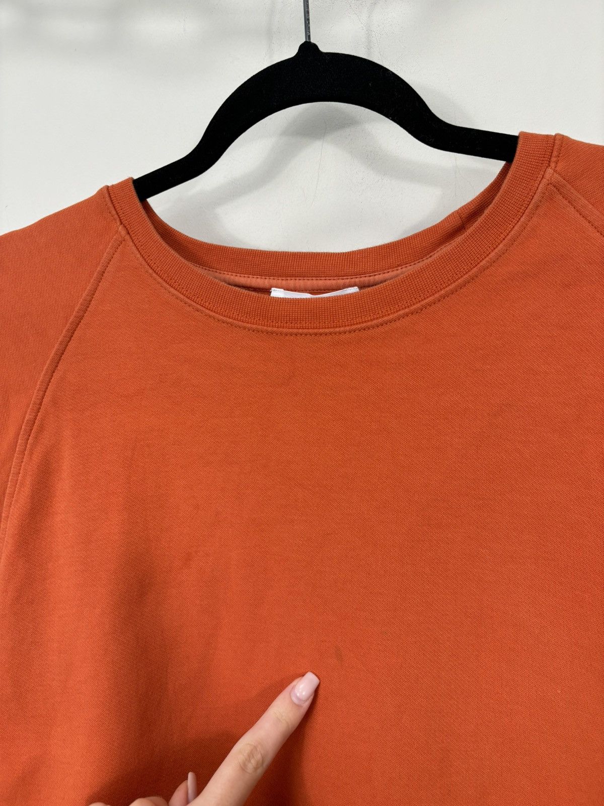 Norse Projects Norse Projects Men’s Vorm Summer Interlock Orange Sweatshirt Size US XL / EU 56 / 4 - 4 Thumbnail
