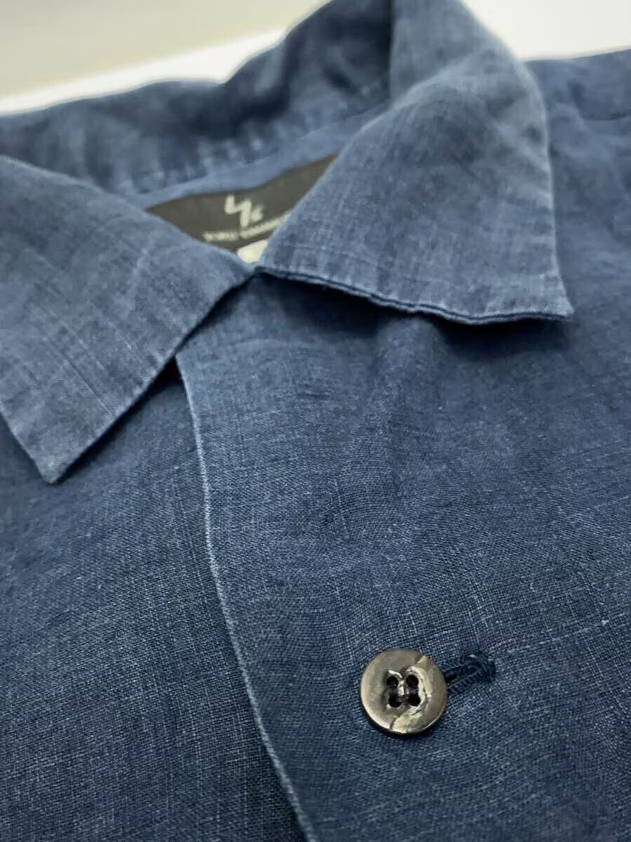 Yohji Yamamoto Short Sleeve Linen Button Shirt Size US L / EU 52-54 / 3 - 5 Thumbnail