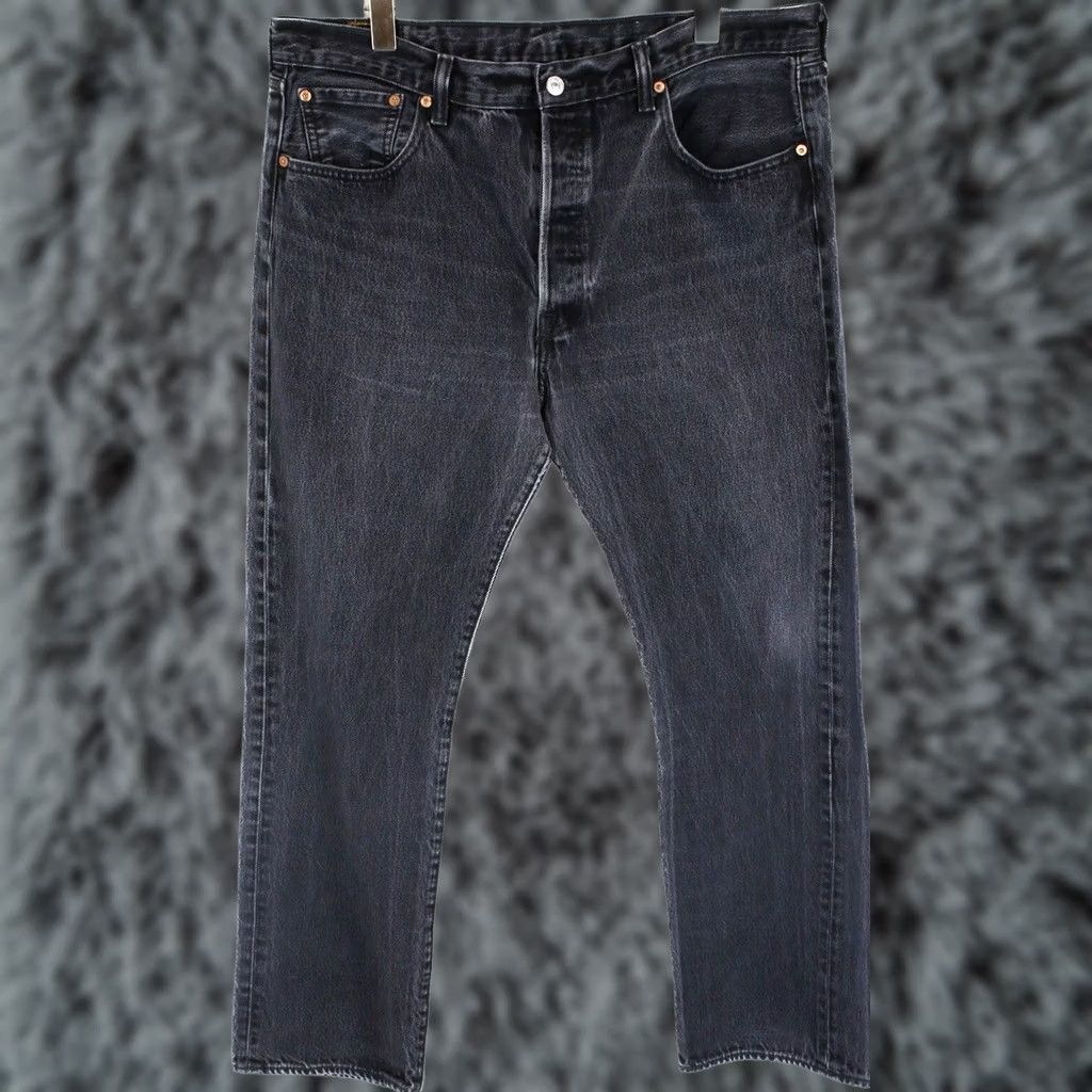 Levi's Levi's 501 Men's Jeans W38/L32 Straight Button Fly Denim Black Jeans Men Size US 38 / EU 54 - 1 Thumbnail
