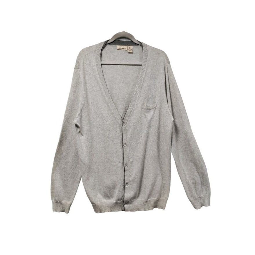 DKNY DKNY Jeans V-Neck Long Sleeve Rib Trim Knit Button Front Car Size US L / EU 52-54 / 3 - 2 Thumbnail