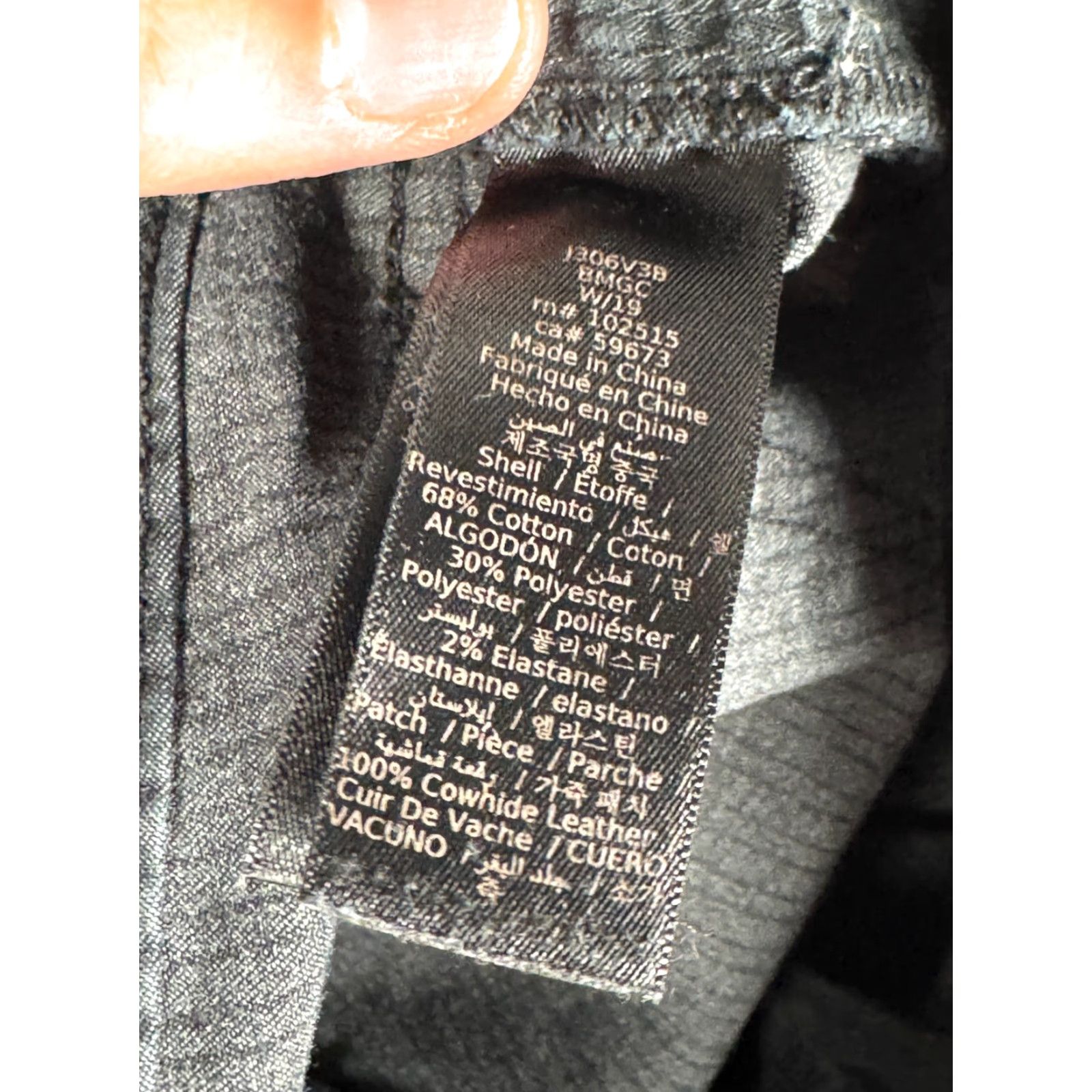 John Varvatos John Varvatos Jeans Mens 33 Pin Stripe Charcoal Gray Cotton Blend Denim Slim Straight 5-Pocket Belt Loops Belted Pockets Slimming Size US 33 - 7 Thumbnail
