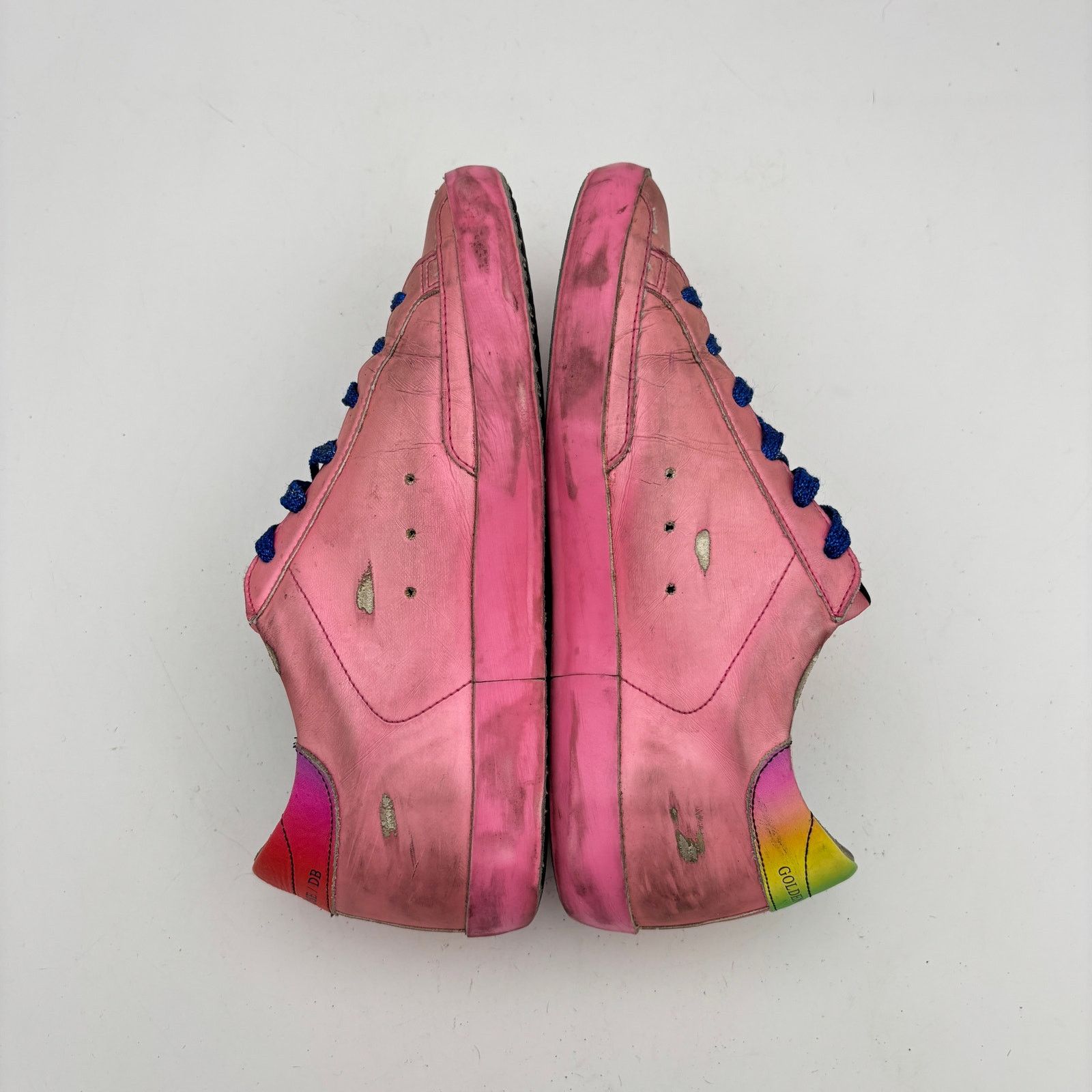 Golden Goose Golden Goose Superstar Sneakers GGDB Pink Rainbow Women's 37 Size US 7 / IT 37 - 7 Thumbnail