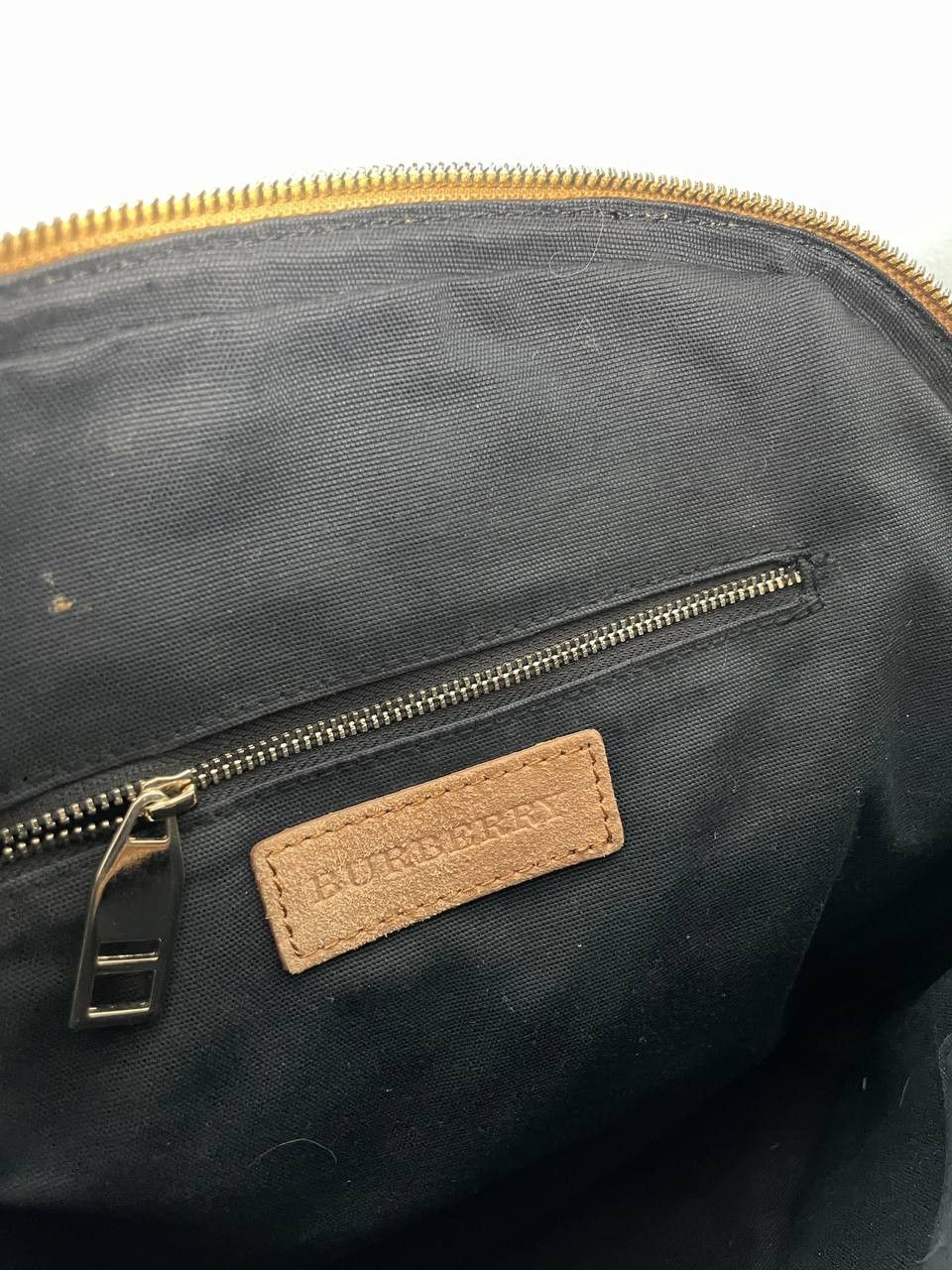 Burberry × Designer Burberry Brown Coated Canvas/Nubuck and Leather Satchel Size ONE SIZE - 8 Thumbnail