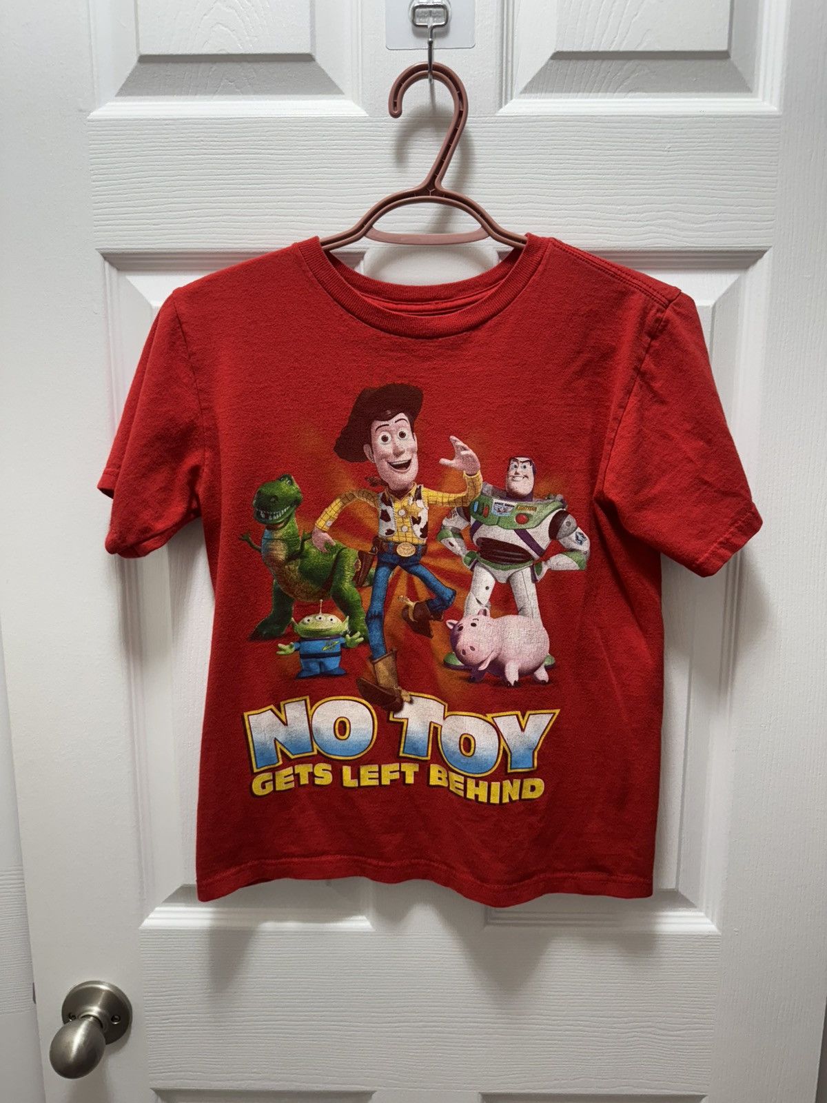 Disney Disney Toy Story No Toy Left Behind Vintage Baby Tee Red Size US XXS / EU 40 - 1 Thumbnail