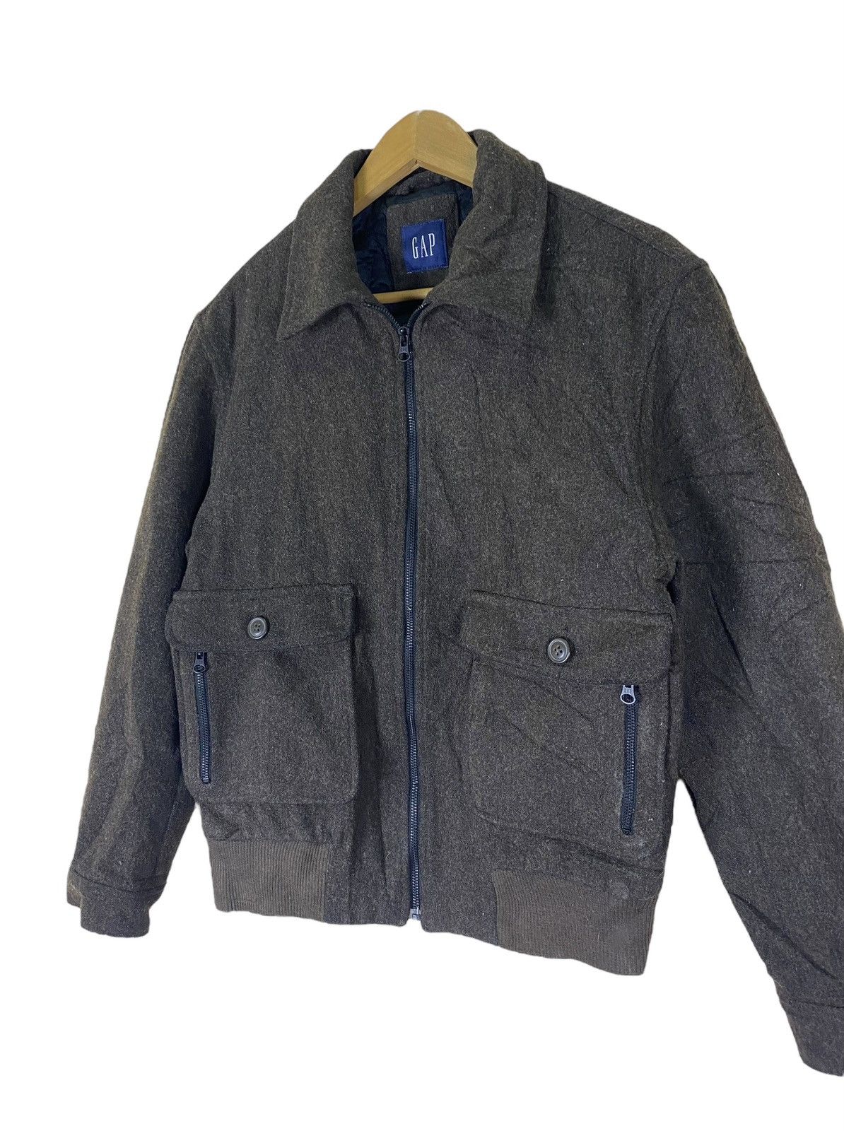 Gap × Harris Tweed Gap Wool Outshell Bomber Jacket Size US M / EU 48-50 / 2 - 5 Thumbnail