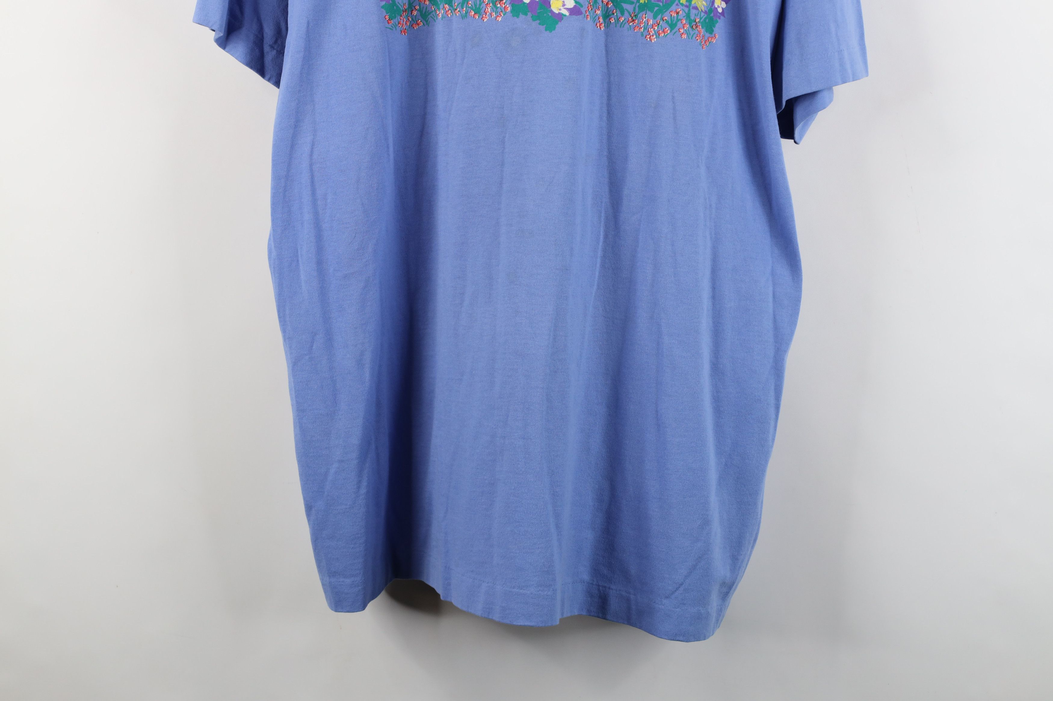 Vintage Vintage 90s Streetwear Ohio Nature Flower Bird T-Shirt USA Size XL / US 12-14 / IT 48-50 - 3 Thumbnail
