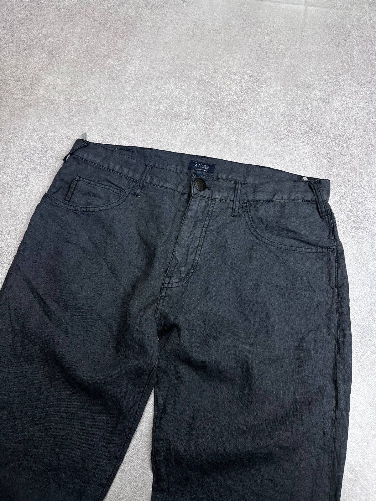 Armani Armani Hidden Jungle Linen Pants 32 Gray Mens Size US 32 / EU 48 - 5 Thumbnail