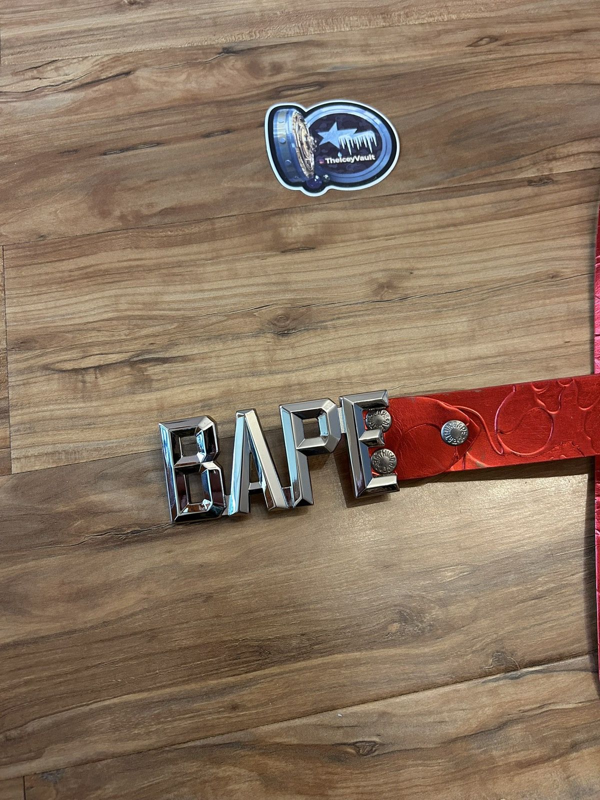 Bape OG Bape Red Camo Belt Size 34 - 3 Thumbnail