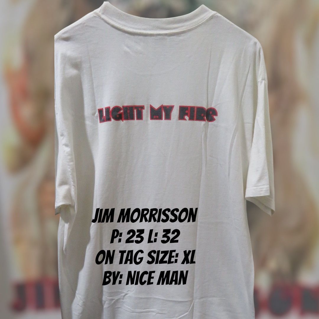 Band Tees Jim Morisson - Light My Fire Band Tee Size US XL / EU 56 / 4 - 2 Thumbnail