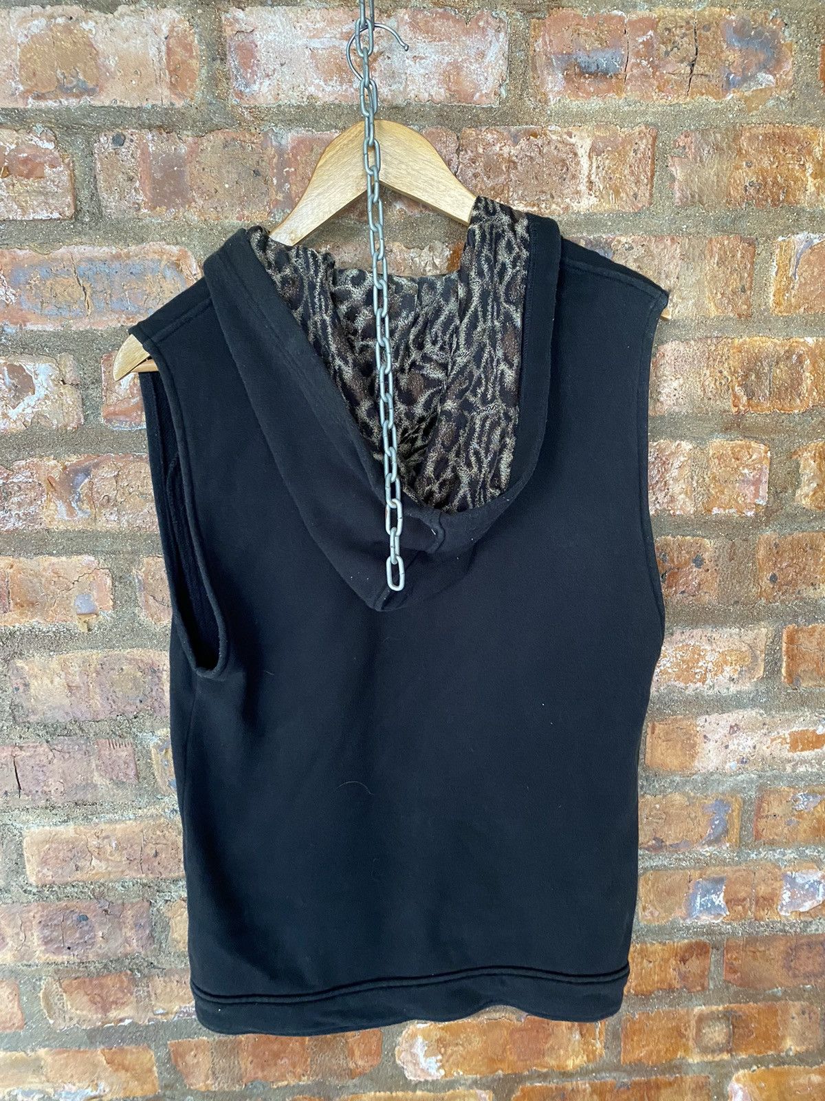 Roen 2000s Roen Swarovski skull slank pocket sleeveles hoodie Size US M / EU 48-50 / 2 - 11 Thumbnail