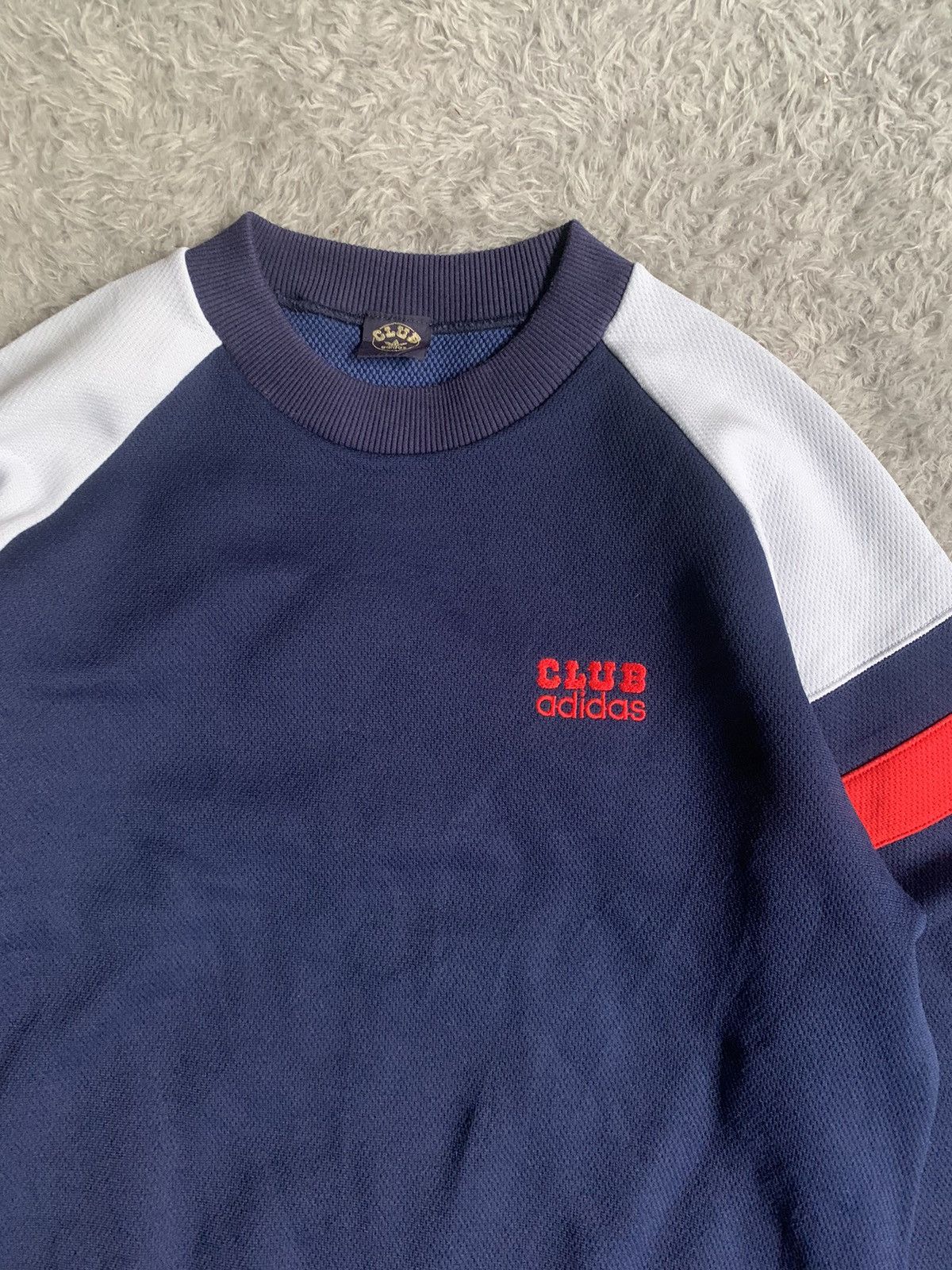 Adidas × Vintage Vintage 80s Adidas Club Sweatshirt Crewneck Size US M / EU 48-50 / 2 - 2 Thumbnail