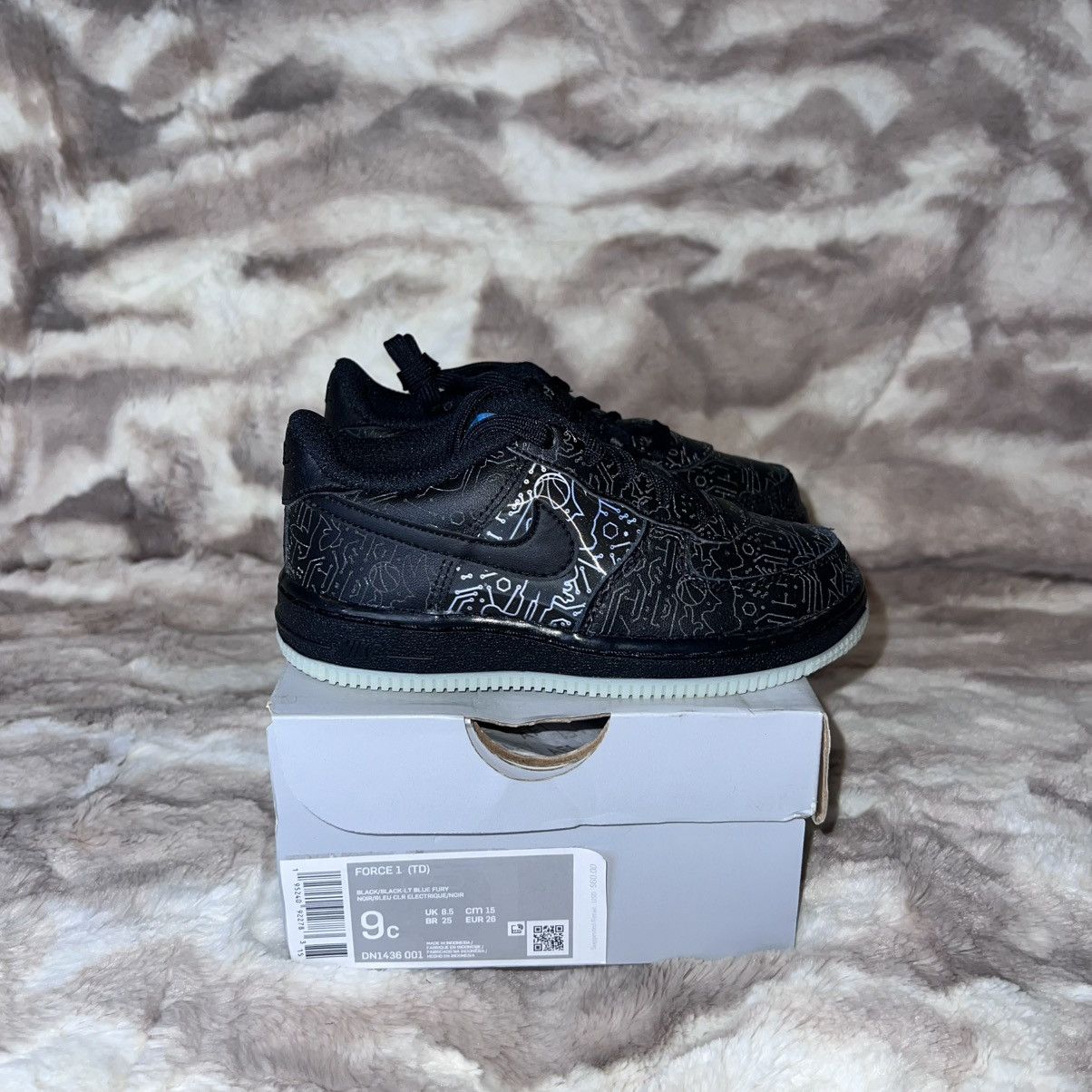 Nike NIKE AIR FORCE 1 LOW COMPUTER CHIP SPACE JAM (TD) Size US 9 / EU 42 - 1 Thumbnail