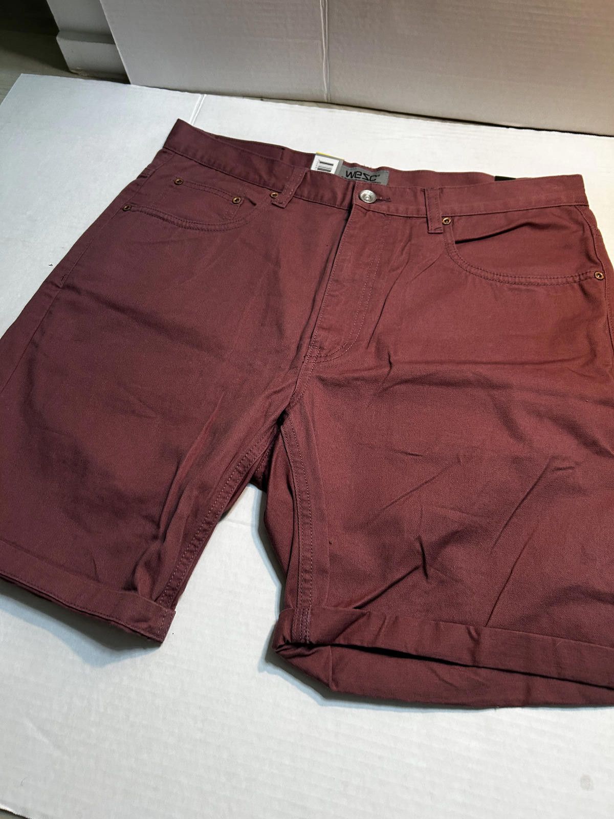 WeSC WeSC Men’s Chino Shorts Deadstock NEW WITH TAGS — Mauve/Rose Size US 32 / EU 48 - 1 Thumbnail
