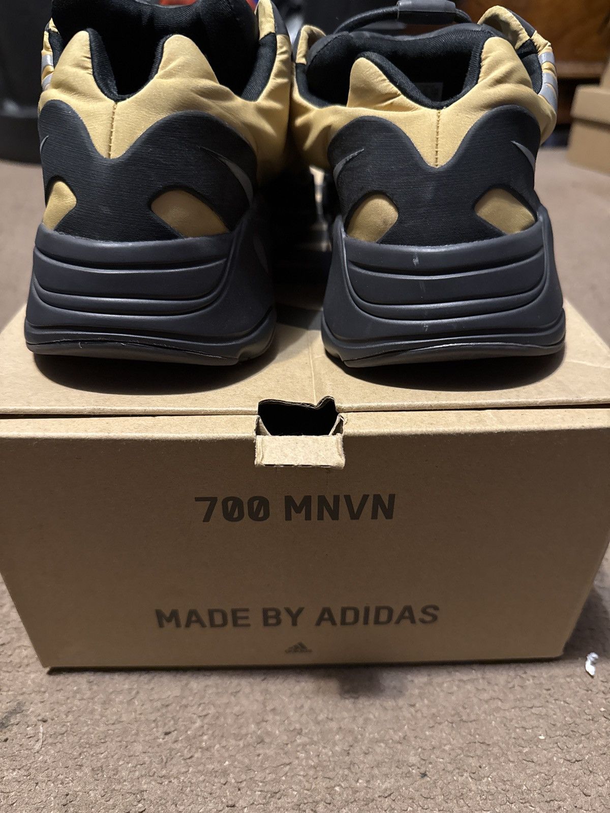 Adidas Yeezy 700 MNVN “Yellow Flux” Size US 12 / EU 45 - 1 Thumbnail